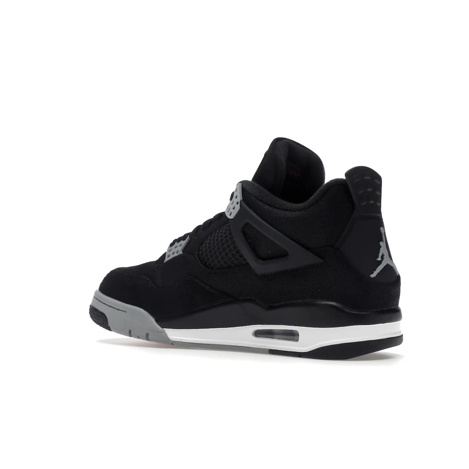 Jordan 4 Retro SE Black Canvas - Image 23 - Only at www.BallersClubKickz.com - The Air Jordan 4 Retro SE Black Canvas brings timeless style and modern luxury. Classic mid-top sneaker in black canvas and grey suede with tonal Jumpman logo, Flight logo and polyurethane midsole with visible Air-sole cushioning. Refresh your sneaker collection and rock the Air Jordan 4 Retro SE Black Canvas.