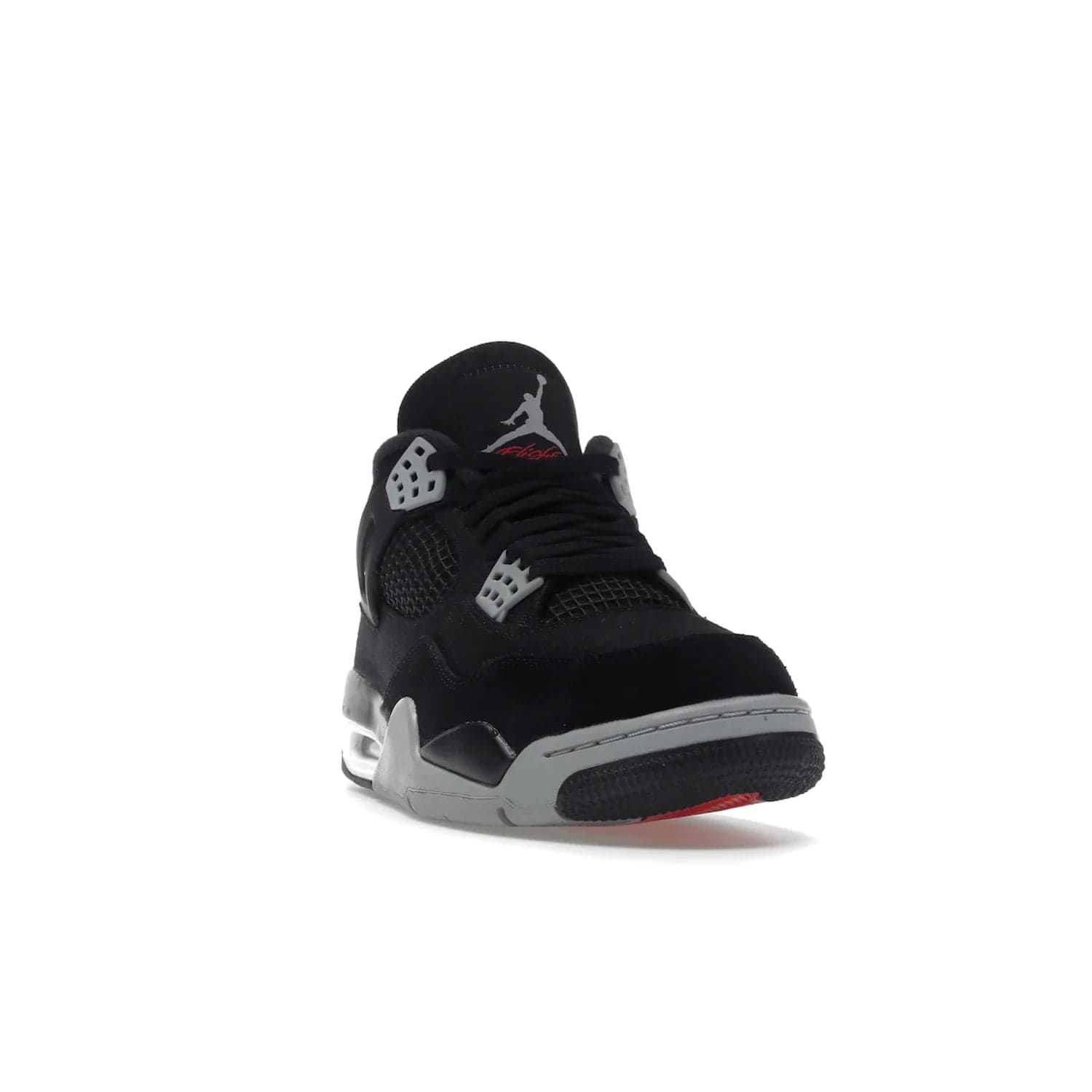Jordan 4 Retro SE Black Canvas - Image 8 - Only at www.BallersClubKickz.com - The Air Jordan 4 Retro SE Black Canvas brings timeless style and modern luxury. Classic mid-top sneaker in black canvas and grey suede with tonal Jumpman logo, Flight logo and polyurethane midsole with visible Air-sole cushioning. Refresh your sneaker collection and rock the Air Jordan 4 Retro SE Black Canvas.