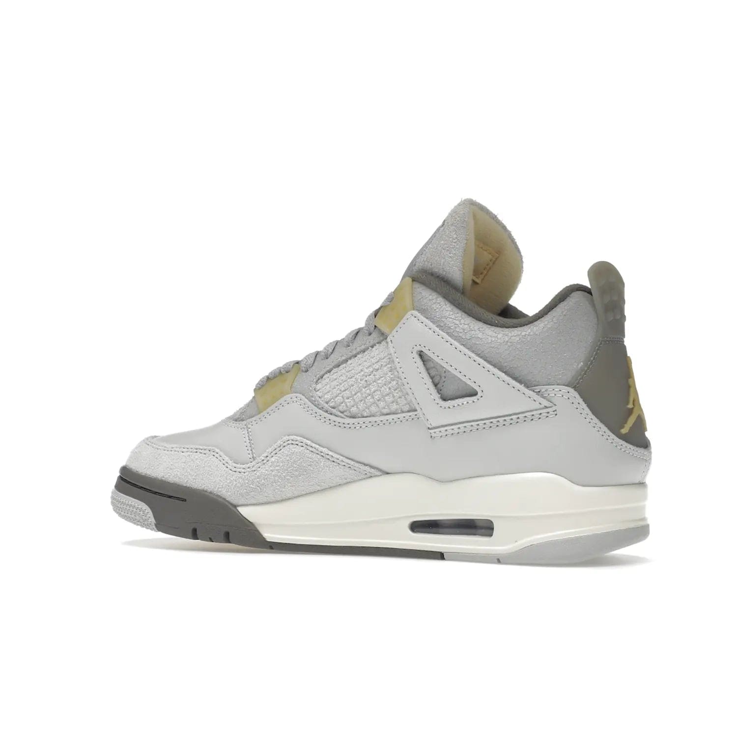 Jordan 4 Retro SE Craft Photon Dust - Image 22 - Only at www.BallersClubKickz.com - Upgrade your shoe collection with the Air Jordan 4 Retro SE Craft Photon Dust. This luxurious sneaker features a combination of suede and leather with unique grey tones like Photon Dust, Pale Vanilla, Off White, Grey Fog, Flat Pewter, and Sail. Available February 11, 2023.