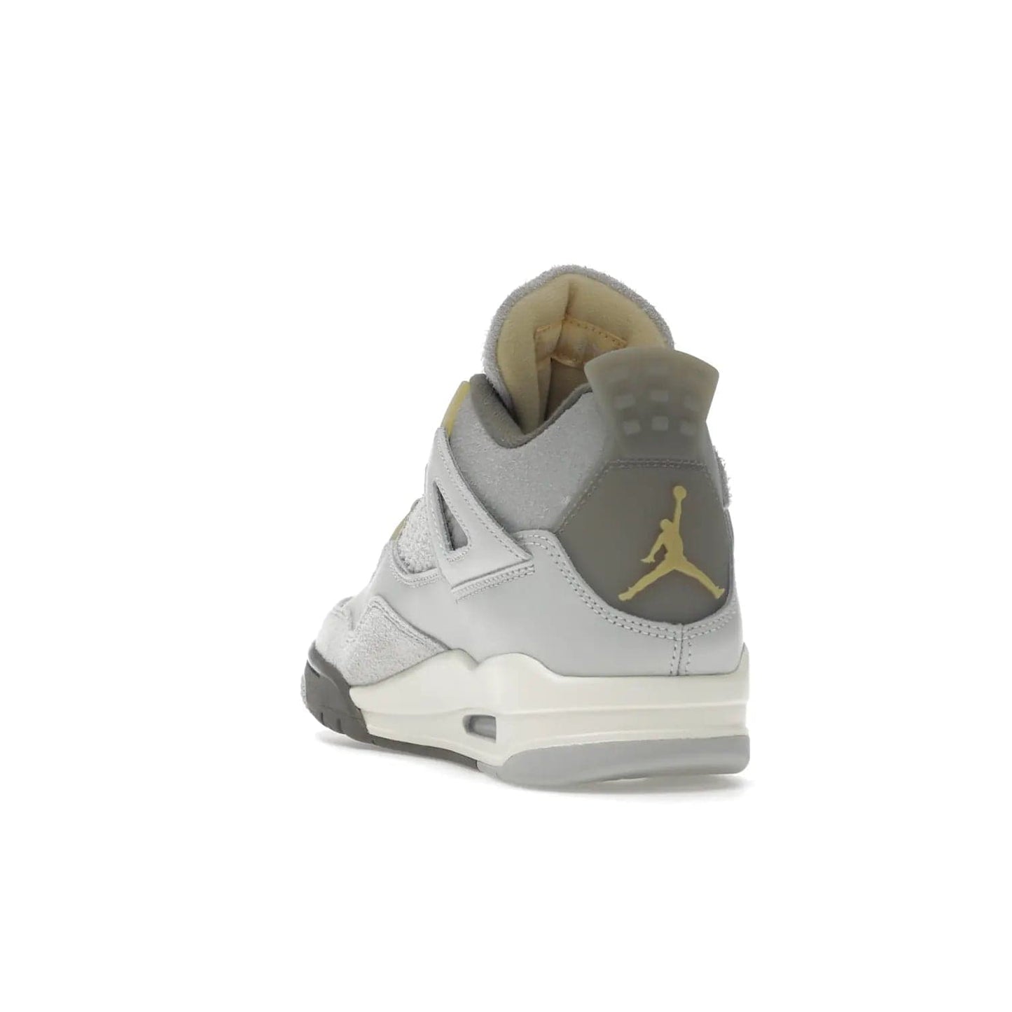 Jordan 4 Retro SE Craft Photon Dust - Image 26 - Only at www.BallersClubKickz.com - Upgrade your shoe collection with the Air Jordan 4 Retro SE Craft Photon Dust. This luxurious sneaker features a combination of suede and leather with unique grey tones like Photon Dust, Pale Vanilla, Off White, Grey Fog, Flat Pewter, and Sail. Available February 11, 2023.