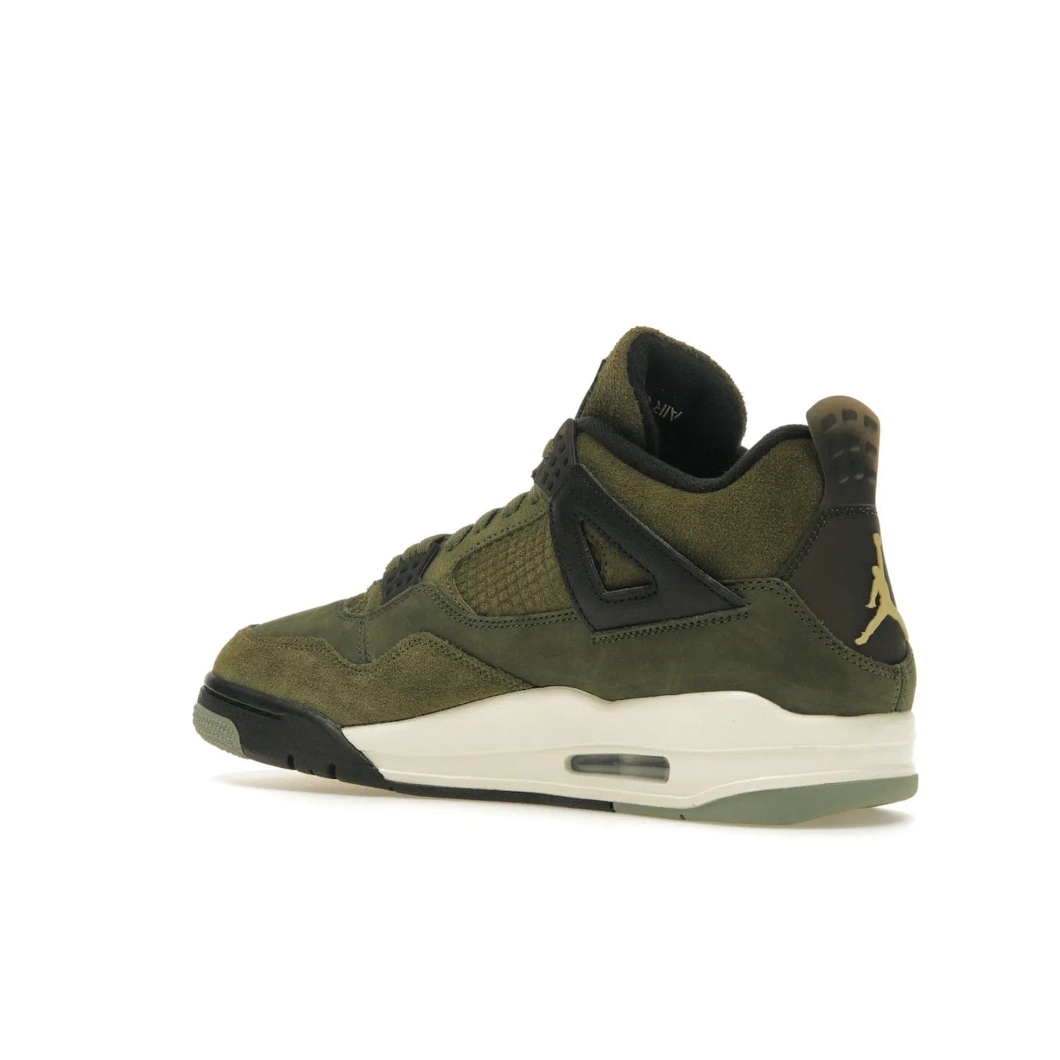 Jordan 4 Retro SE Craft Medium Olive - Image 23 - Only at www.BallersClubKickz.com - Grab the Jordan 4 Retro SE Crafts for a unique style. Combines Medium Olive, Pale Vanilla, Khaki, Black and Sail, with same classic shape, cushioning, and rubber outsole. Available on November 18th!