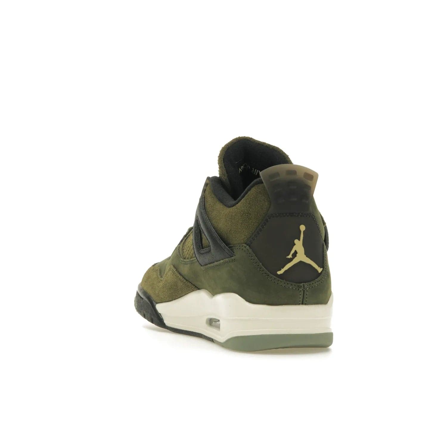 Jordan 4 Retro SE Craft Medium Olive - Image 26 - Only at www.BallersClubKickz.com - Grab the Jordan 4 Retro SE Crafts for a unique style. Combines Medium Olive, Pale Vanilla, Khaki, Black and Sail, with same classic shape, cushioning, and rubber outsole. Available on November 18th!