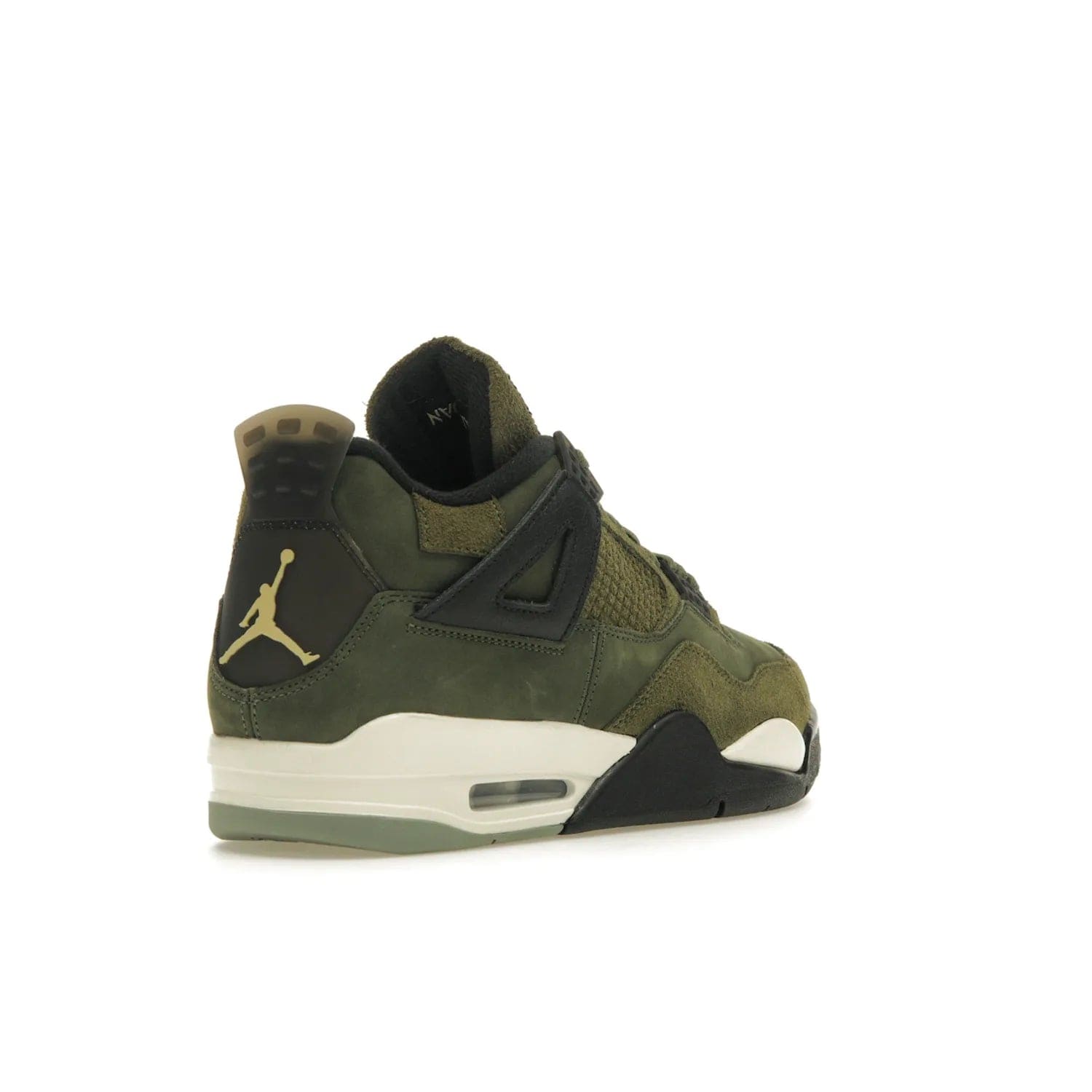 Jordan 4 Retro SE Craft Medium Olive - Image 32 - Only at www.BallersClubKickz.com - Grab the Jordan 4 Retro SE Crafts for a unique style. Combines Medium Olive, Pale Vanilla, Khaki, Black and Sail, with same classic shape, cushioning, and rubber outsole. Available on November 18th!