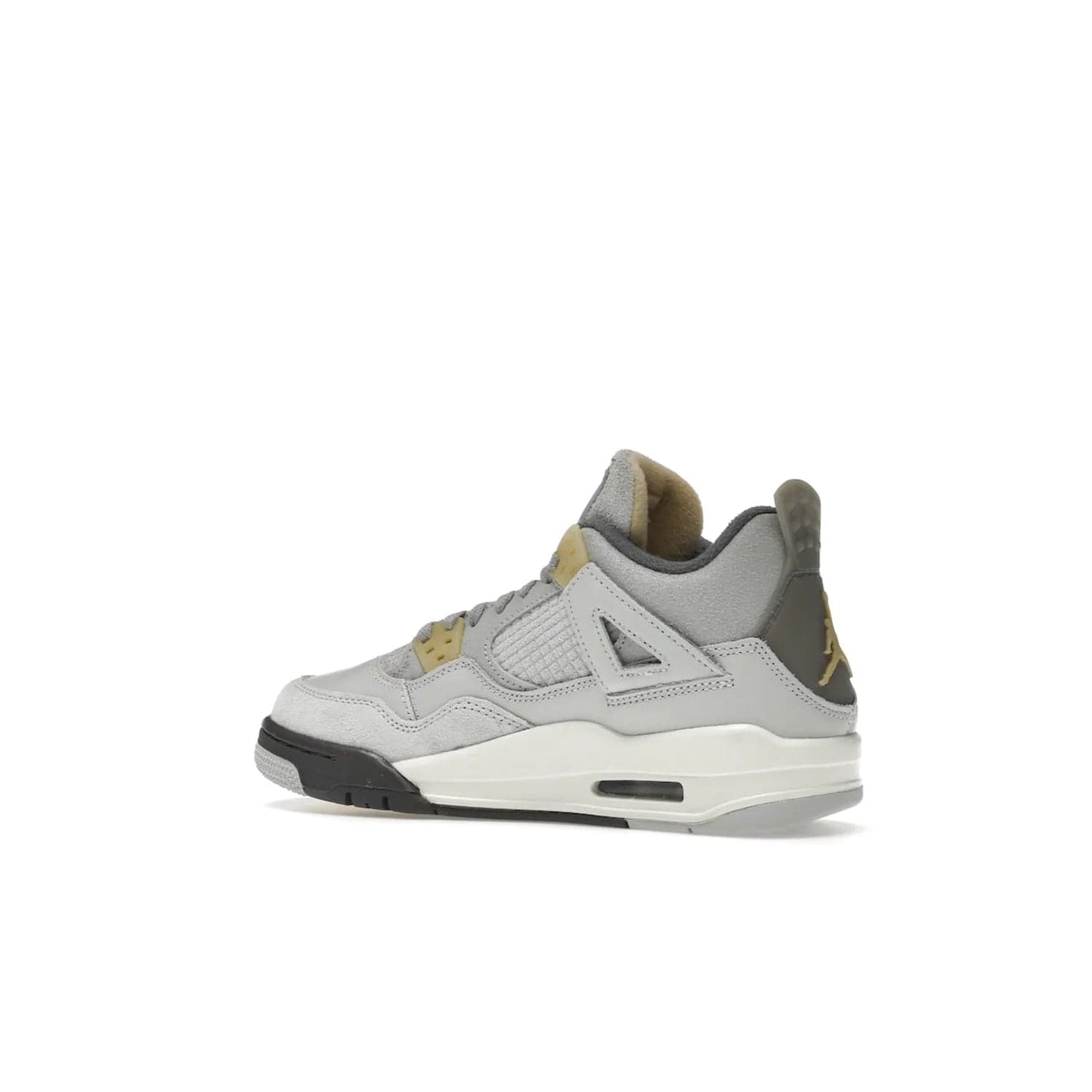 Jordan 4 Retro SE Craft Photon Dust (GS) - Image 22 - Only at www.BallersClubKickz.com - Shop the Jordan 4 Retro SE Craft Photon Dust (GS), the ultimate mix of style and comfort. With photonic dust, pale vanilla, off-white, grey fog, flat pewter and sail colorway, foam midsole, and rubber outsole, don't miss this special edition Jordan 4 releasing Feb 11, 2023.