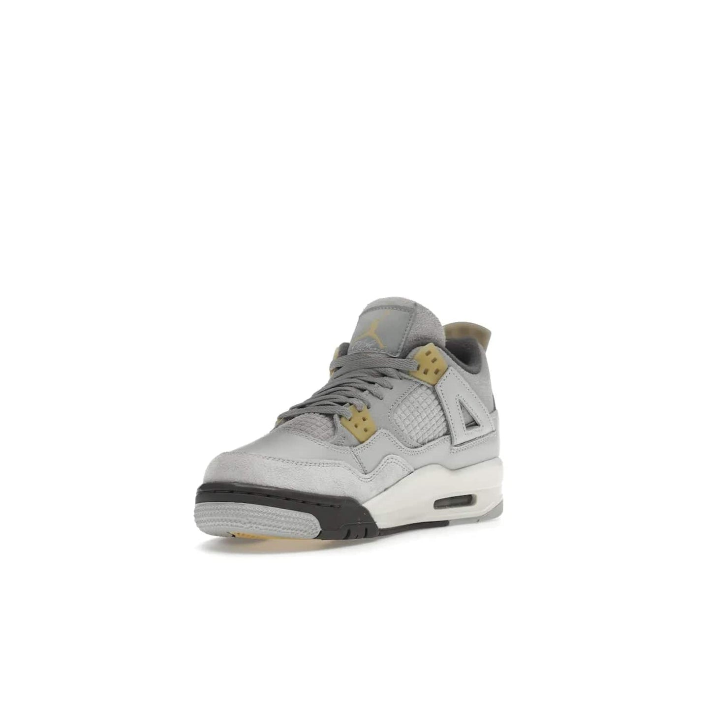 Jordan 4 Retro SE Craft Photon Dust (GS) - Image 14 - Only at www.BallersClubKickz.com - Shop the Jordan 4 Retro SE Craft Photon Dust (GS), the ultimate mix of style and comfort. With photonic dust, pale vanilla, off-white, grey fog, flat pewter and sail colorway, foam midsole, and rubber outsole, don't miss this special edition Jordan 4 releasing Feb 11, 2023.