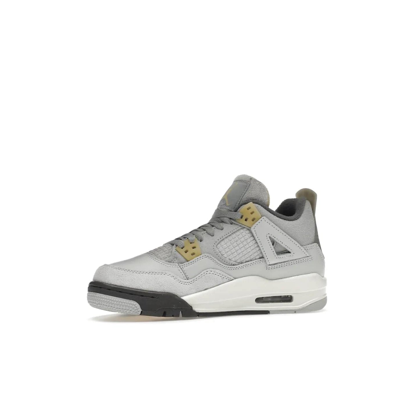 Jordan 4 Retro SE Craft Photon Dust (GS) - Image 17 - Only at www.BallersClubKickz.com - Shop the Jordan 4 Retro SE Craft Photon Dust (GS), the ultimate mix of style and comfort. With photonic dust, pale vanilla, off-white, grey fog, flat pewter and sail colorway, foam midsole, and rubber outsole, don't miss this special edition Jordan 4 releasing Feb 11, 2023.