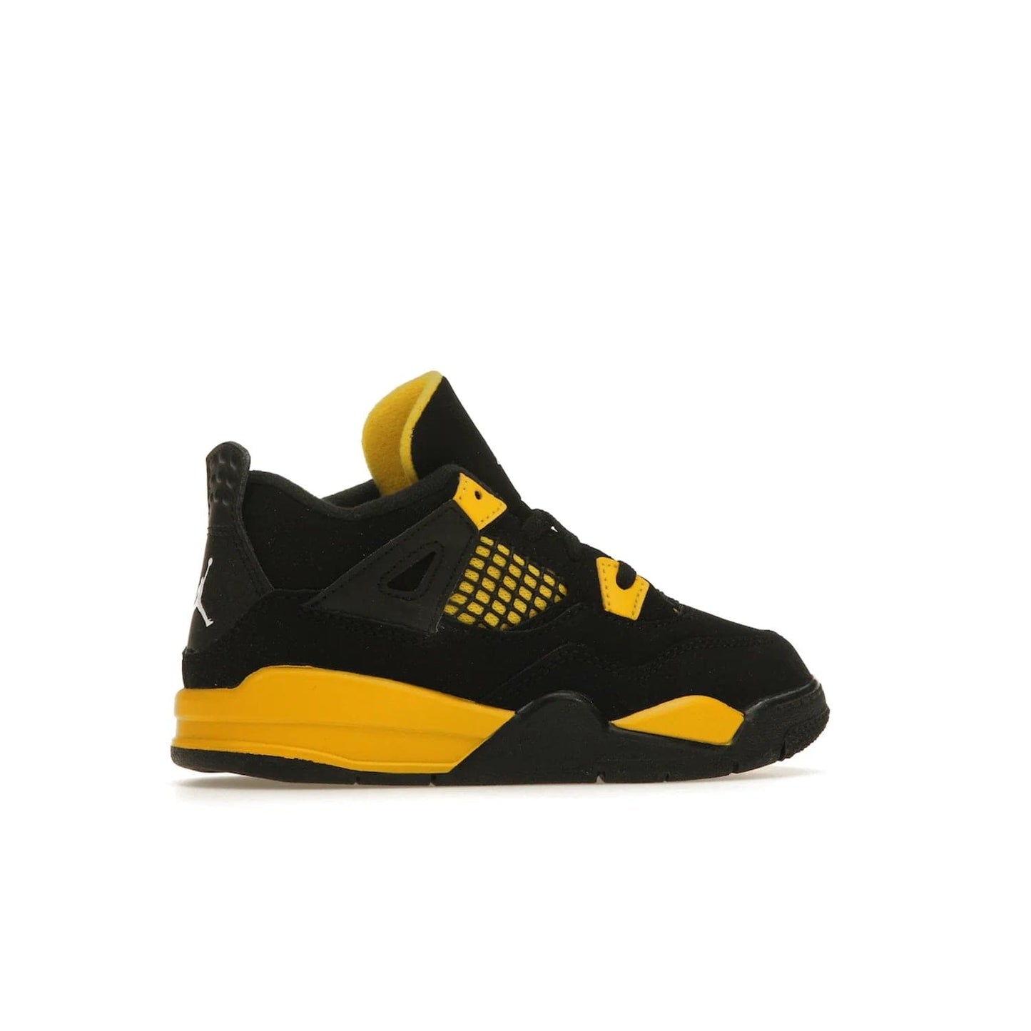 Jordan 4 Retro Thunder (2023) (TD) - Image 35 - Only at www.BallersClubKickz.com - Introducing the Jordan 4 Retro Thunder (2023) (TD): All-Black upper with Tour Yellow accents & Nike Air cushioning. Releasing in 2023.