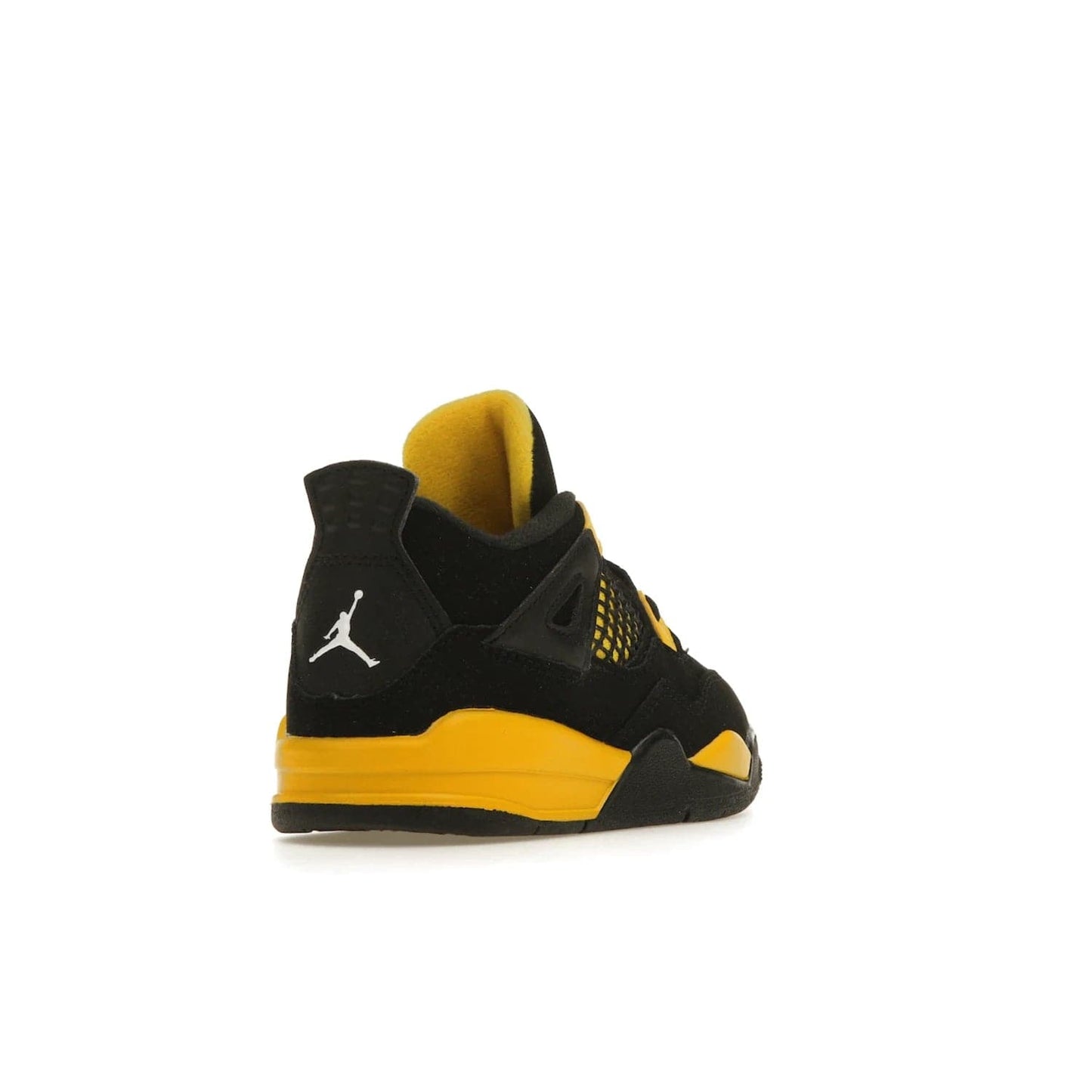 Jordan 4 Retro Thunder (2023) (TD) - Image 31 - Only at www.BallersClubKickz.com - Introducing the Jordan 4 Retro Thunder (2023) (TD): All-Black upper with Tour Yellow accents & Nike Air cushioning. Releasing in 2023.