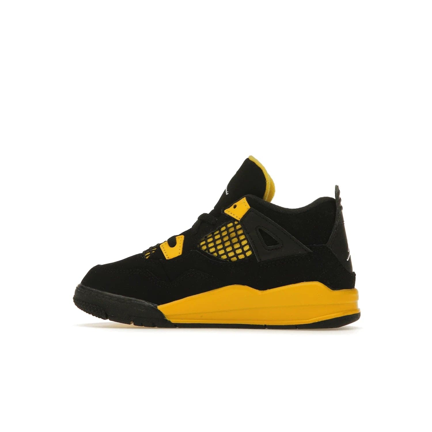Jordan 4 Retro Thunder (2023) (TD) - Image 20 - Only at www.BallersClubKickz.com - Introducing the Jordan 4 Retro Thunder (2023) (TD): All-Black upper with Tour Yellow accents & Nike Air cushioning. Releasing in 2023.