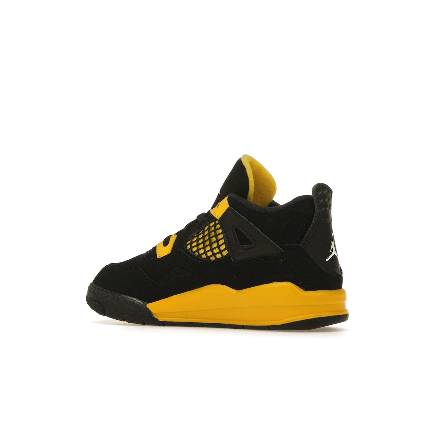 Jordan 4 Retro Thunder (2023) (TD) - Image 22 - Only at www.BallersClubKickz.com - Introducing the Jordan 4 Retro Thunder (2023) (TD): All-Black upper with Tour Yellow accents & Nike Air cushioning. Releasing in 2023.