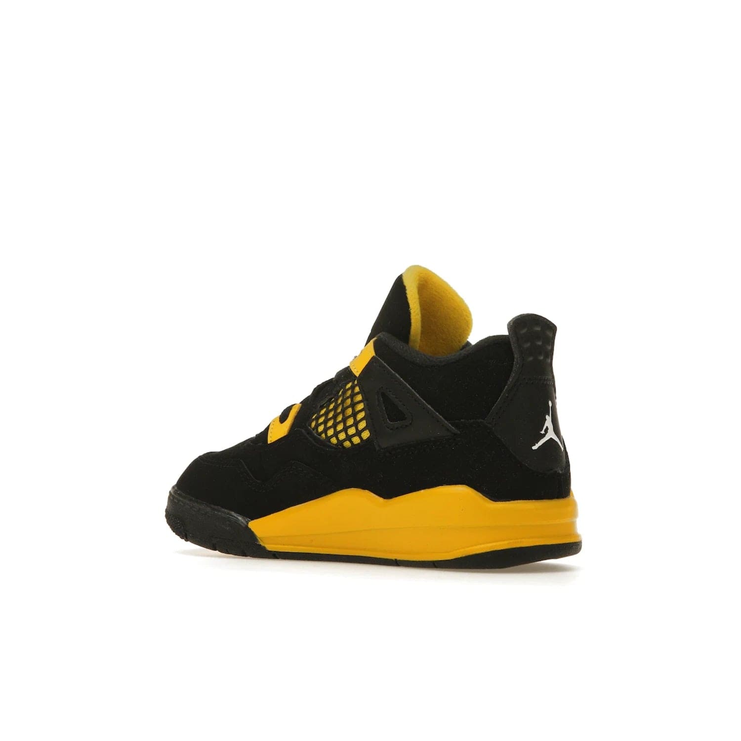 Jordan 4 Retro Thunder (2023) (TD) - Image 23 - Only at www.BallersClubKickz.com - Introducing the Jordan 4 Retro Thunder (2023) (TD): All-Black upper with Tour Yellow accents & Nike Air cushioning. Releasing in 2023.