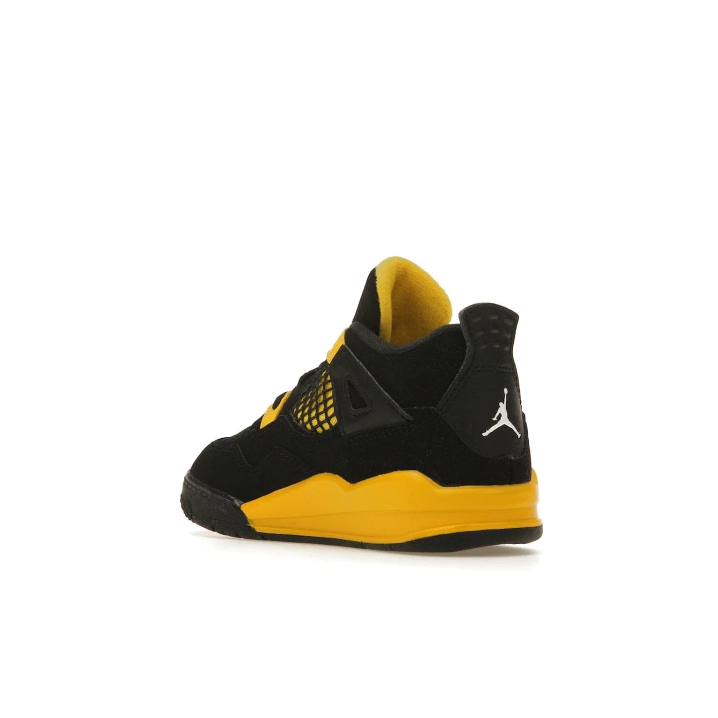 Jordan 4 Retro Thunder (2023) (TD) - Image 24 - Only at www.BallersClubKickz.com - Introducing the Jordan 4 Retro Thunder (2023) (TD): All-Black upper with Tour Yellow accents & Nike Air cushioning. Releasing in 2023.