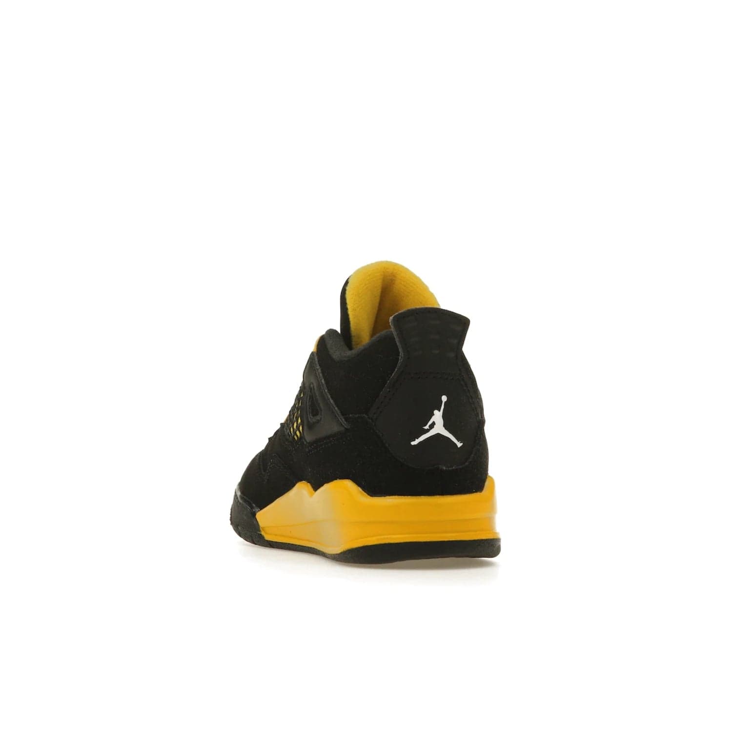 Jordan 4 Retro Thunder (2023) (TD) - Image 26 - Only at www.BallersClubKickz.com - Introducing the Jordan 4 Retro Thunder (2023) (TD): All-Black upper with Tour Yellow accents & Nike Air cushioning. Releasing in 2023.