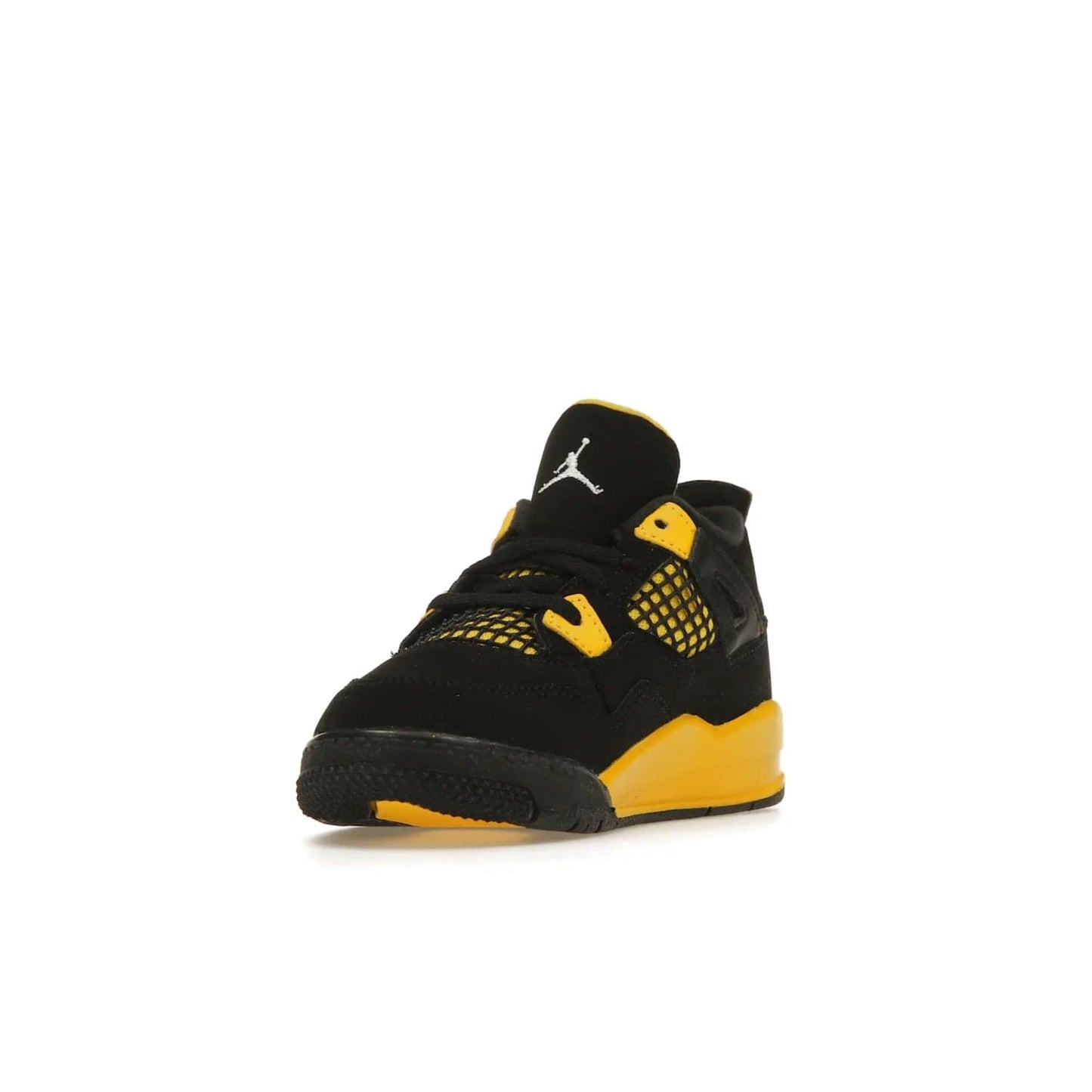 Jordan 4 Retro Thunder (2023) (TD) - Image 13 - Only at www.BallersClubKickz.com - Introducing the Jordan 4 Retro Thunder (2023) (TD): All-Black upper with Tour Yellow accents & Nike Air cushioning. Releasing in 2023.