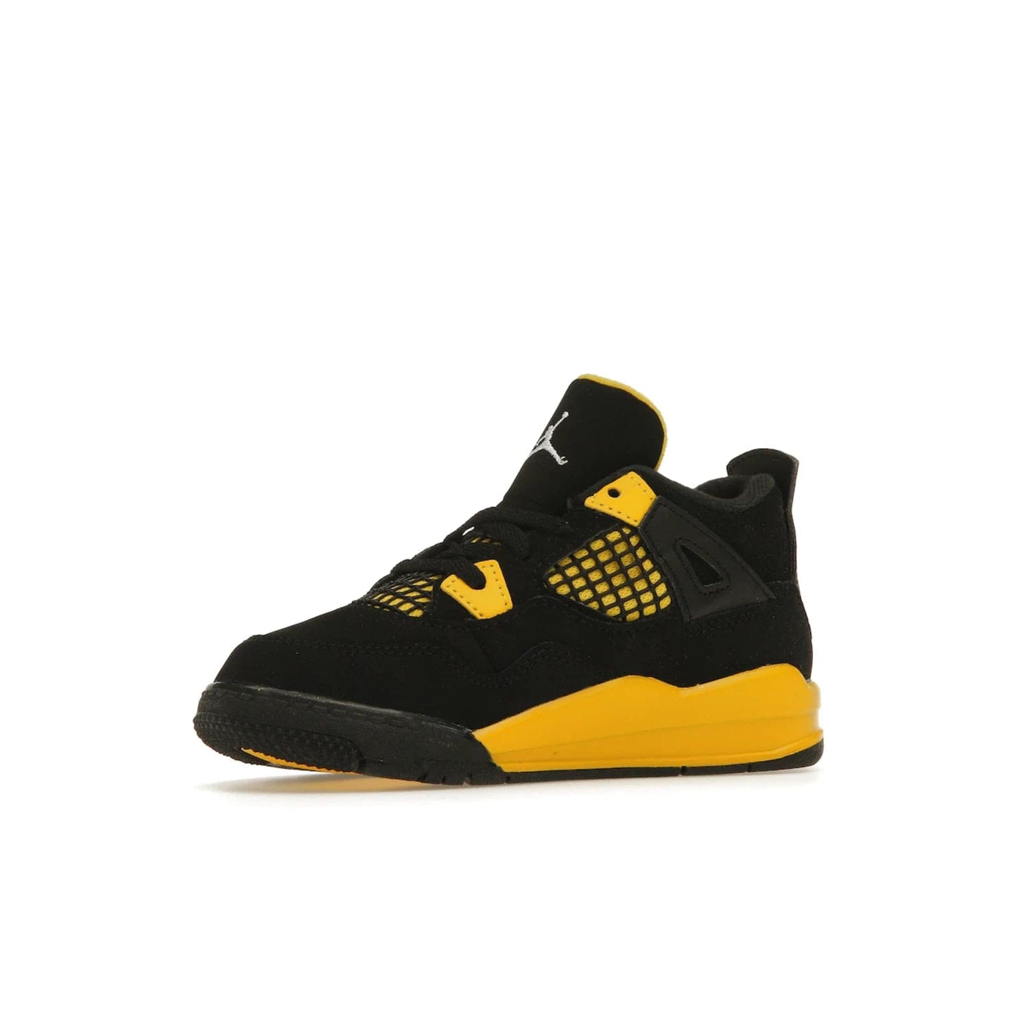 Jordan 4 Retro Thunder (2023) (TD) - Image 16 - Only at www.BallersClubKickz.com - Introducing the Jordan 4 Retro Thunder (2023) (TD): All-Black upper with Tour Yellow accents & Nike Air cushioning. Releasing in 2023.