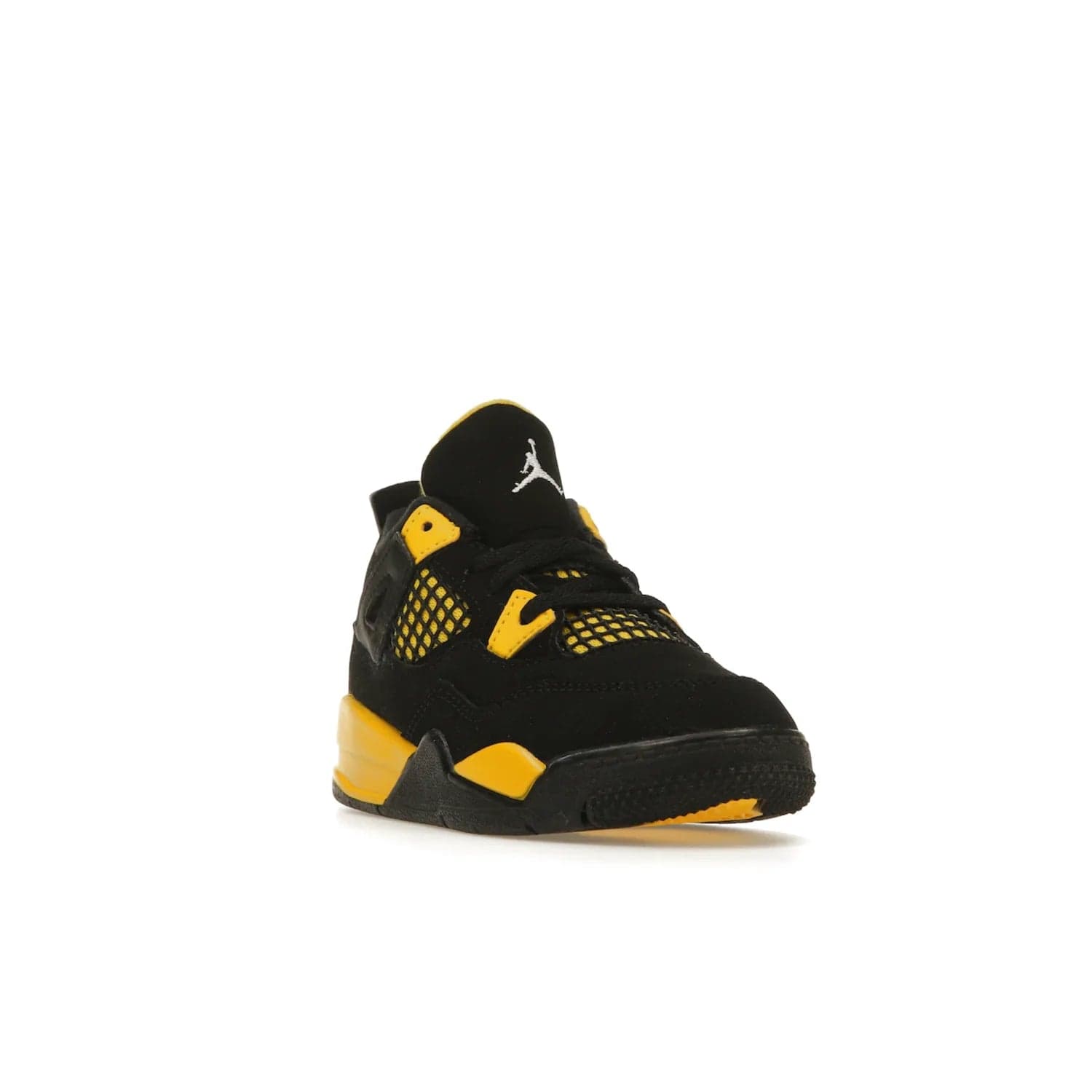 Jordan 4 Retro Thunder (2023) (TD) - Image 7 - Only at www.BallersClubKickz.com - Introducing the Jordan 4 Retro Thunder (2023) (TD): All-Black upper with Tour Yellow accents & Nike Air cushioning. Releasing in 2023.