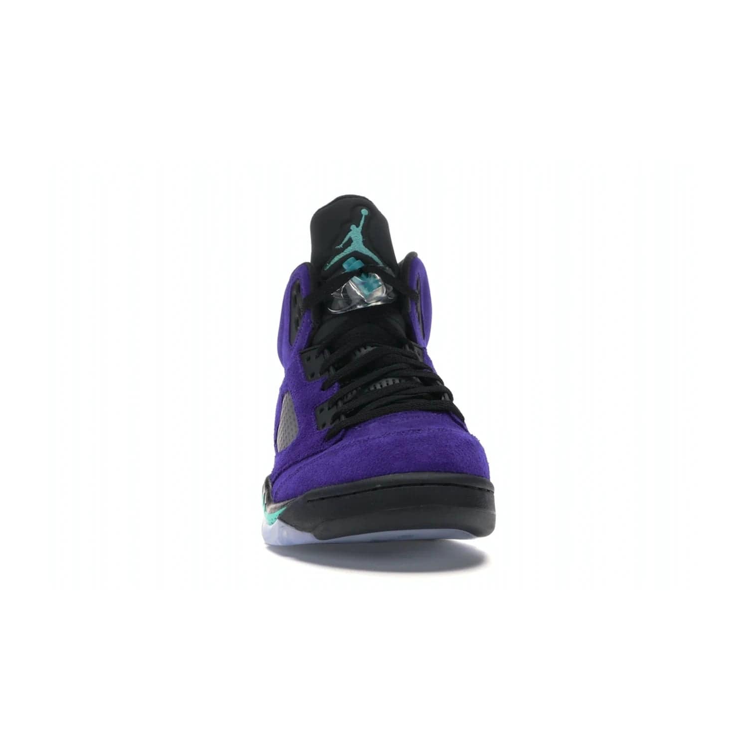 Jordan 5 Retro Alternate Grape - Image 9 - Only at www.BallersClubKickz.com - Bring the classic Jordan 5 Retro Alternate Grape to your sneaker collection! Featuring a purple suede upper, charcoal underlays, green detailing, and an icy and green outsole. Releasing for the first time since 1990, don't miss this chance to add a piece of sneaker history to your collection.