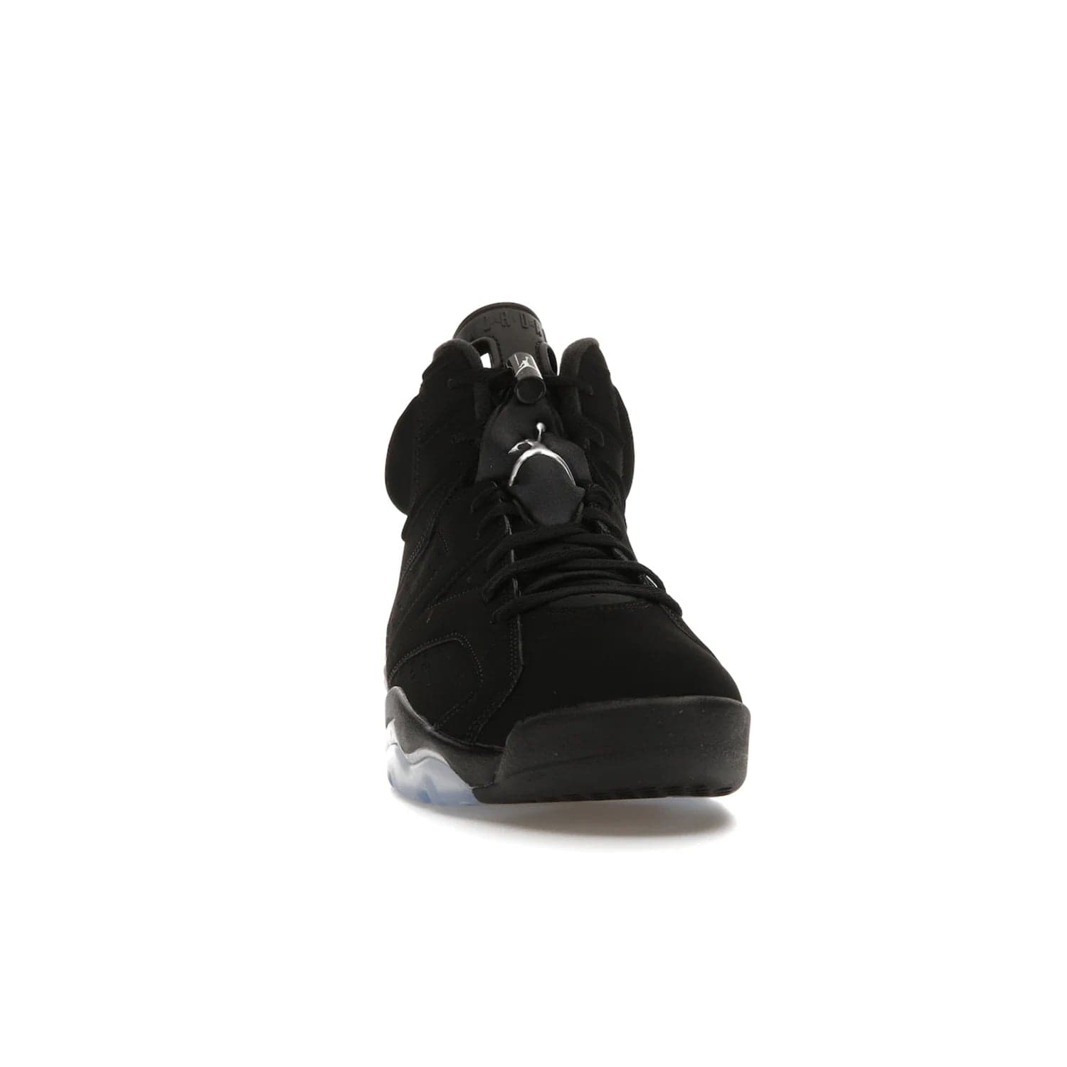 Jordan 6 Retro Chrome Metallic Silver - Image 9 - Only at www.BallersClubKickz.com - A signature sneaker from the Air Jordan franchise. Crafted with tumbled leather, synthetic nubuck, and synthetic textiles for superior comfort and support. Black and metallic silver colour palette. Black polyurethane midsole, translucent rubber outsole, Jumpman branding, windowed tongue, lace locks & spoiler-like heel tab. Air Jordan 6 Retro Metallic Silver for an athletic upgrade with a touch of class.