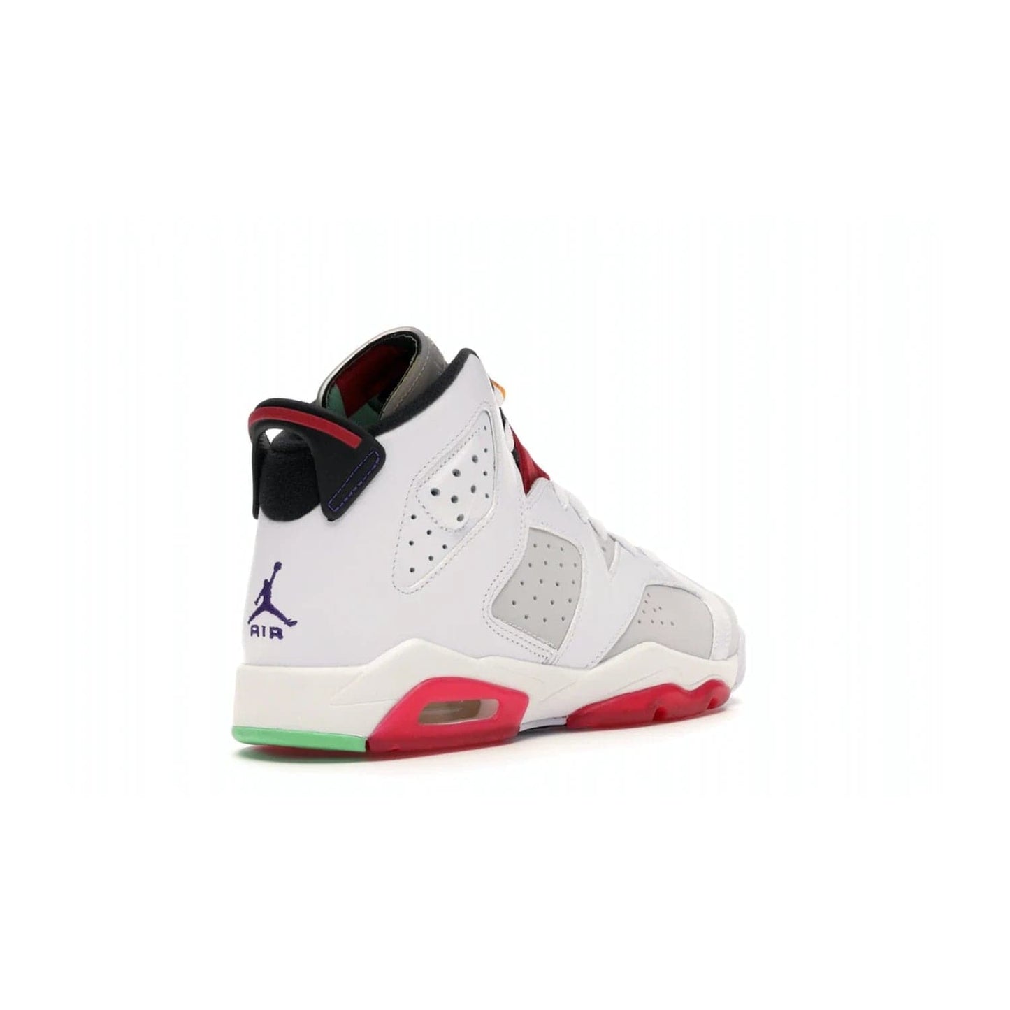Jordan 6 Retro Hare (GS) - Image 32 - Only at www.BallersClubKickz.com - The Air Jordan 6 Hare GS. Comfortable suede upper, perforations, red pods, two-tone midsole, and signature "Jumpman" emblem. Released 17 June 2020. Perfect for any sneakerhead.