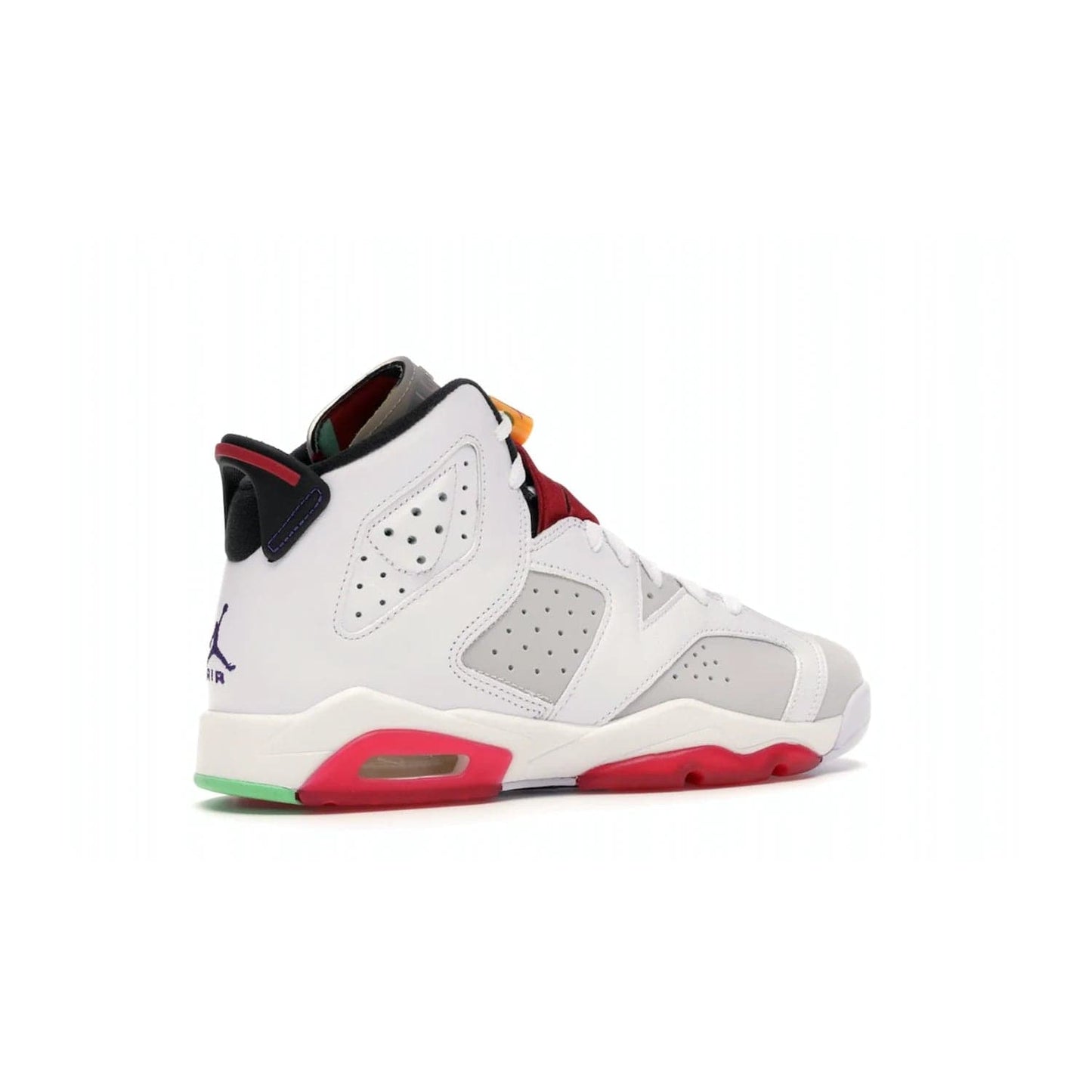 Jordan 6 Retro Hare (GS) - Image 34 - Only at www.BallersClubKickz.com - The Air Jordan 6 Hare GS. Comfortable suede upper, perforations, red pods, two-tone midsole, and signature "Jumpman" emblem. Released 17 June 2020. Perfect for any sneakerhead.
