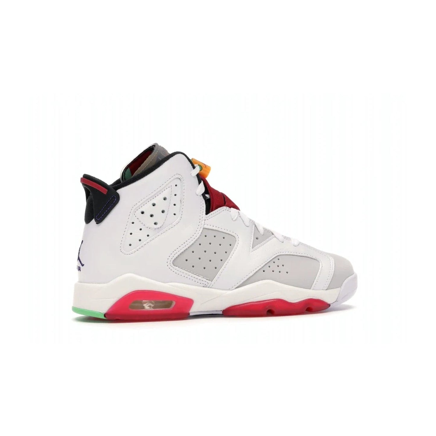 Jordan 6 Retro Hare (GS) - Image 35 - Only at www.BallersClubKickz.com - The Air Jordan 6 Hare GS. Comfortable suede upper, perforations, red pods, two-tone midsole, and signature "Jumpman" emblem. Released 17 June 2020. Perfect for any sneakerhead.