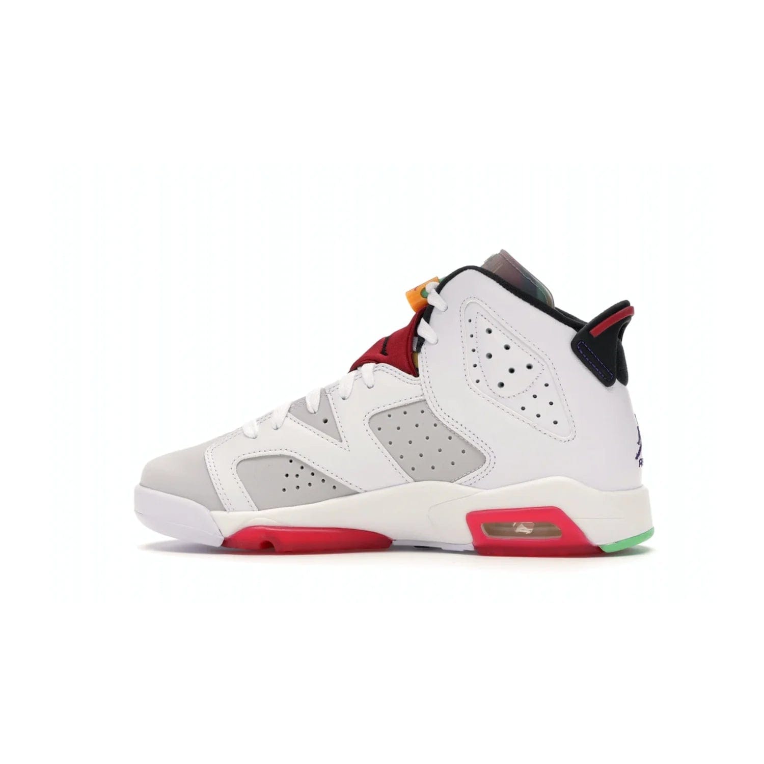 Jordan 6 Retro Hare (GS) - Image 20 - Only at www.BallersClubKickz.com - The Air Jordan 6 Hare GS. Comfortable suede upper, perforations, red pods, two-tone midsole, and signature "Jumpman" emblem. Released 17 June 2020. Perfect for any sneakerhead.