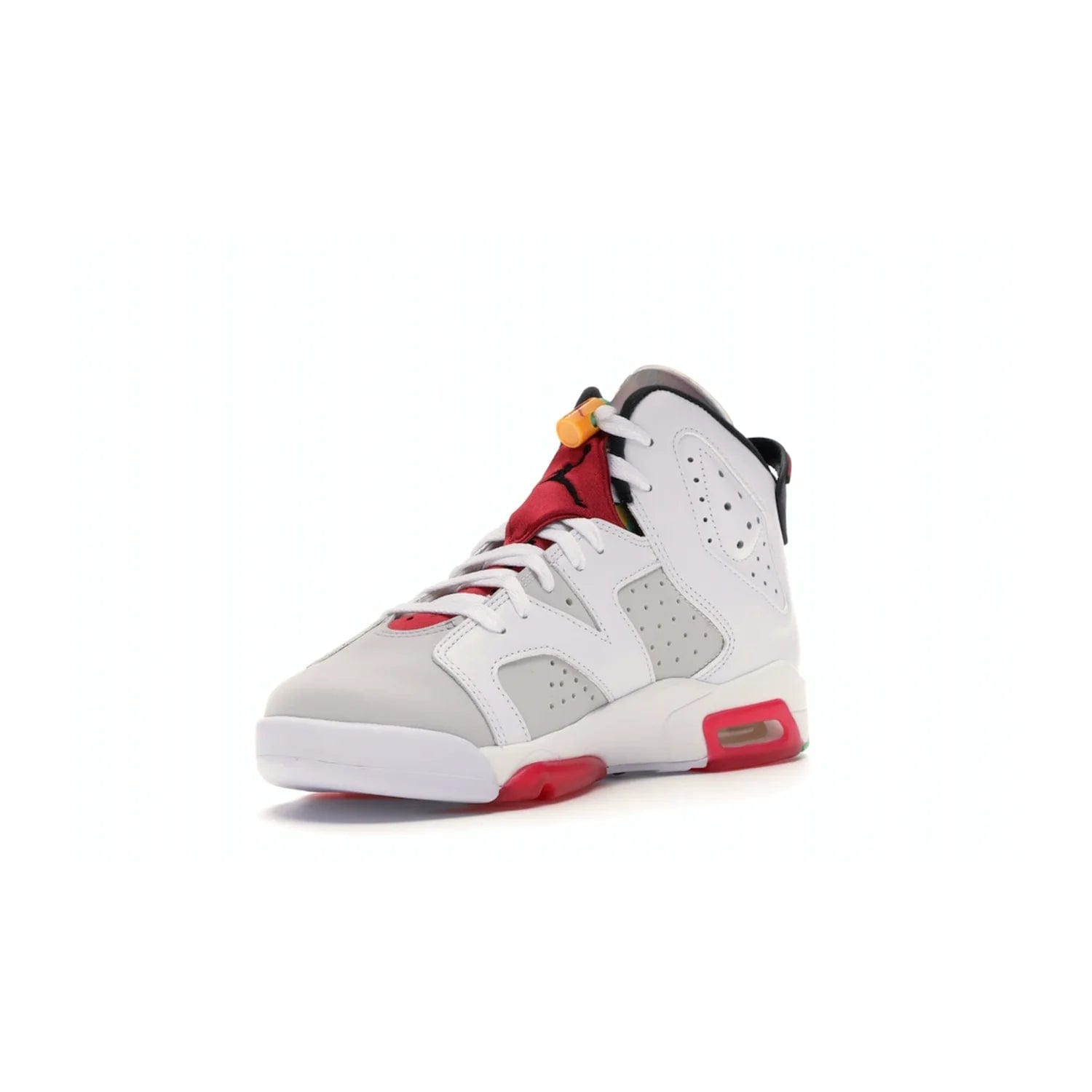 Jordan 6 Retro Hare (GS) - Image 14 - Only at www.BallersClubKickz.com - The Air Jordan 6 Hare GS. Comfortable suede upper, perforations, red pods, two-tone midsole, and signature "Jumpman" emblem. Released 17 June 2020. Perfect for any sneakerhead.