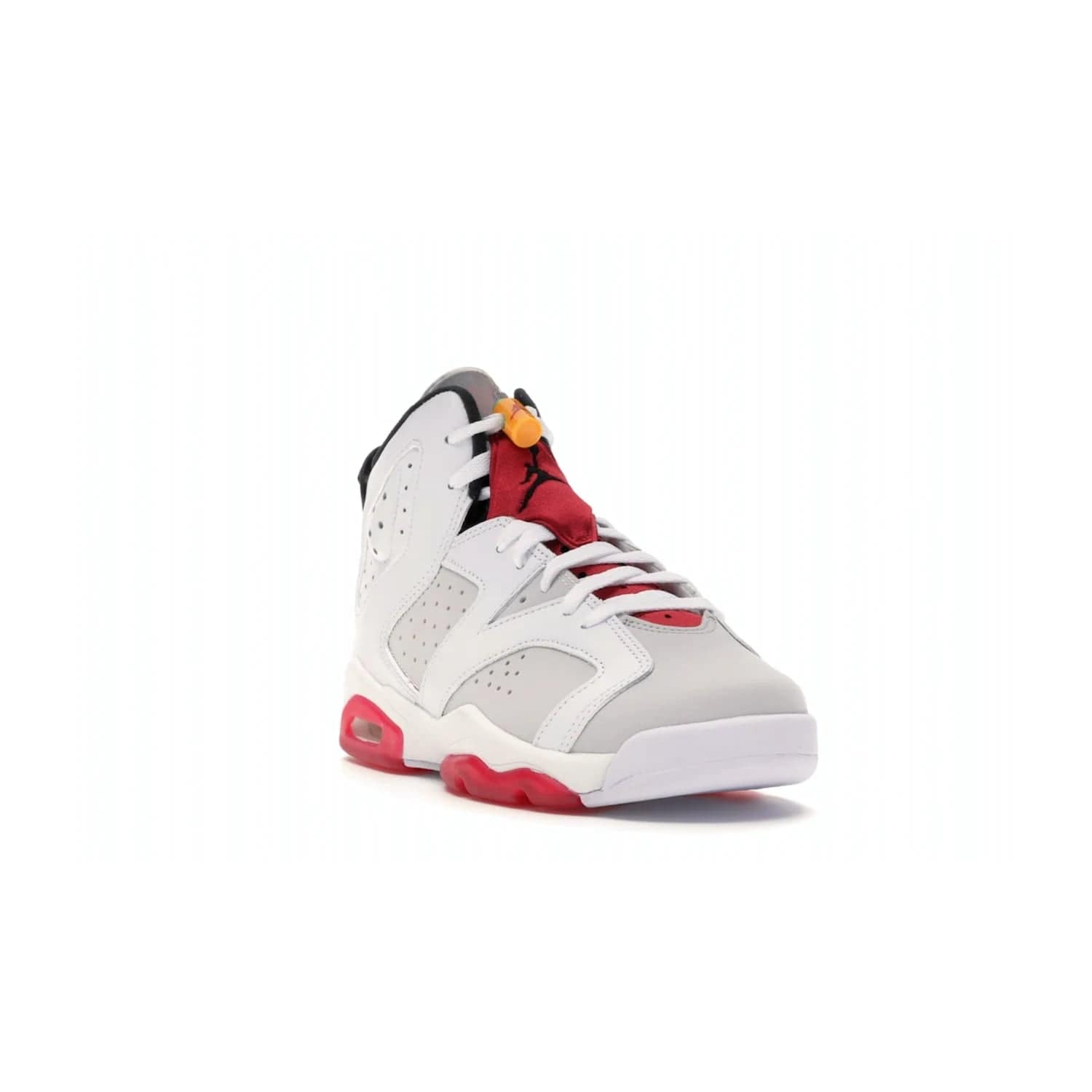 Jordan 6 Retro Hare (GS) - Image 7 - Only at www.BallersClubKickz.com - The Air Jordan 6 Hare GS. Comfortable suede upper, perforations, red pods, two-tone midsole, and signature "Jumpman" emblem. Released 17 June 2020. Perfect for any sneakerhead.