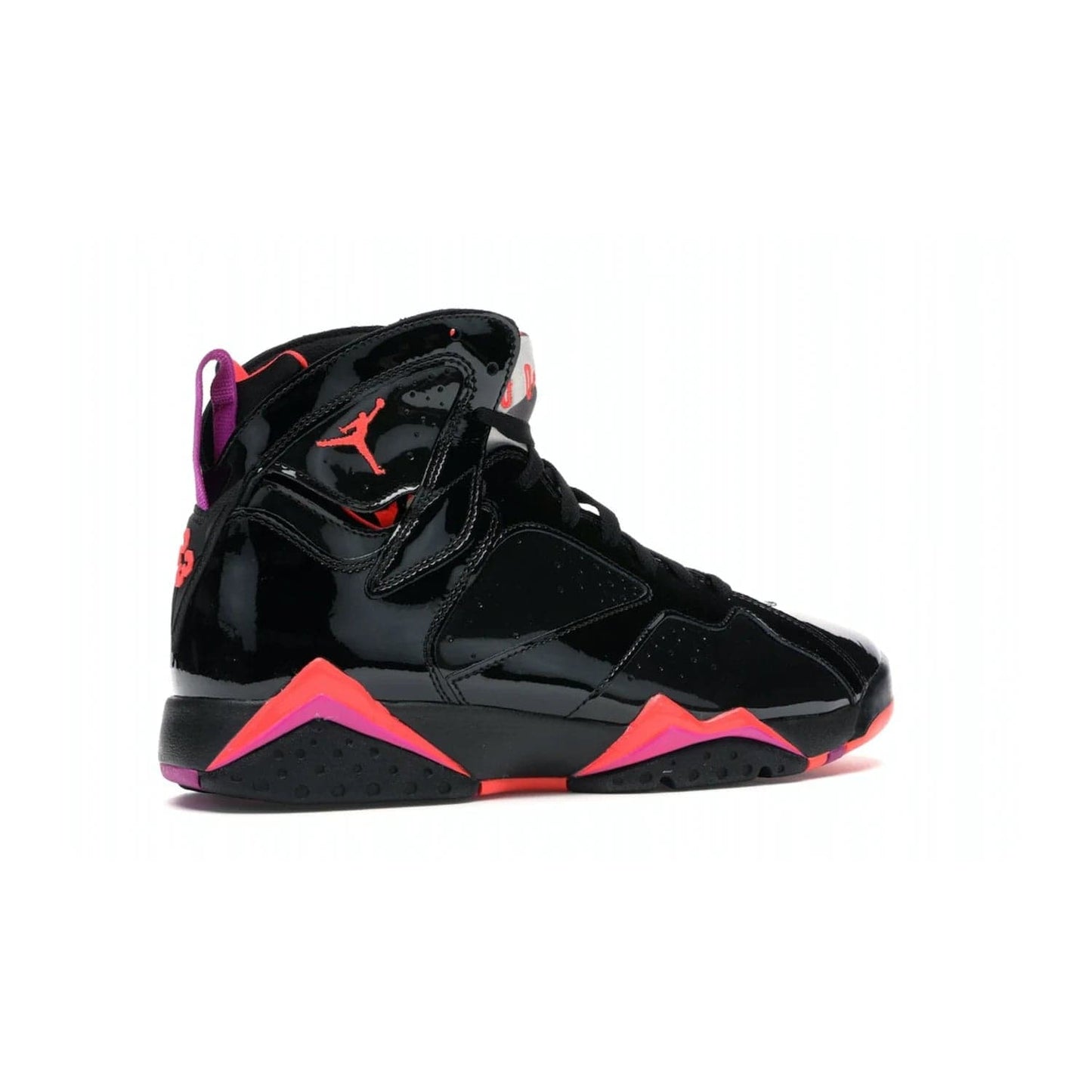 Jordan 7 Retro Black Patent (Women's) - Image 34 - Only at www.BallersClubKickz.com - #
Classic colorway! Shop the new Jordan 7 Retro Black Patent. Featuring a sleek combination of leather and patent leather upper, these shoes offer a bold yet luxurious look. Perfectly complete with a bright red Jumpman logo. Self-lacing Smart laces and Air-Sole cushion unit provide comfort and convenience.