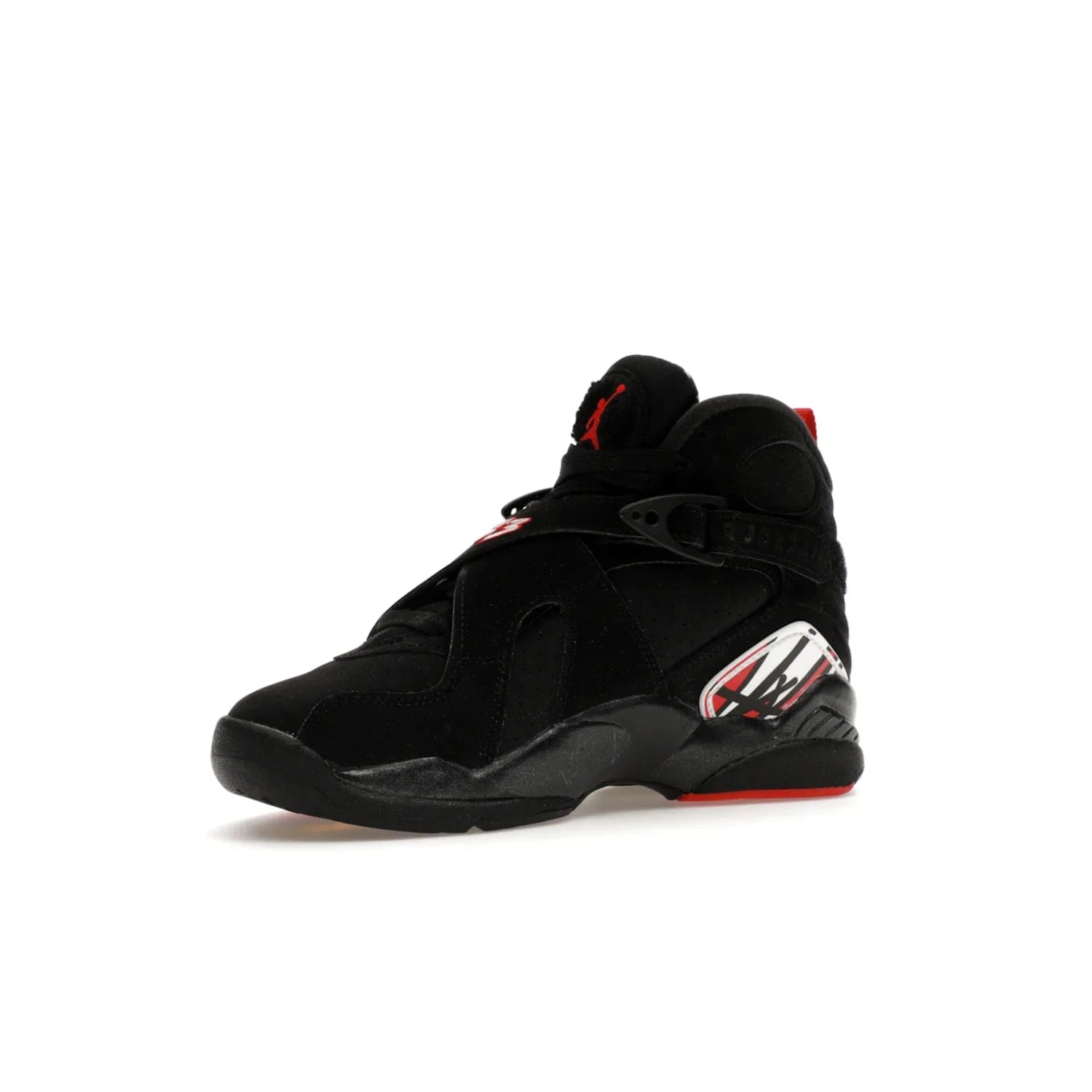 Jordan 8 Retro Playoffs (2023) (GS) - Image 16 - Only at www.BallersClubKickz.com - Sneaker lovers, the new Jordan 8 Retro Playoffs (2023) (GS) features black, true red, and white colors for a modern and eye-catching design. Comfort and style combine for an unforgettable look, releasing in 2023.