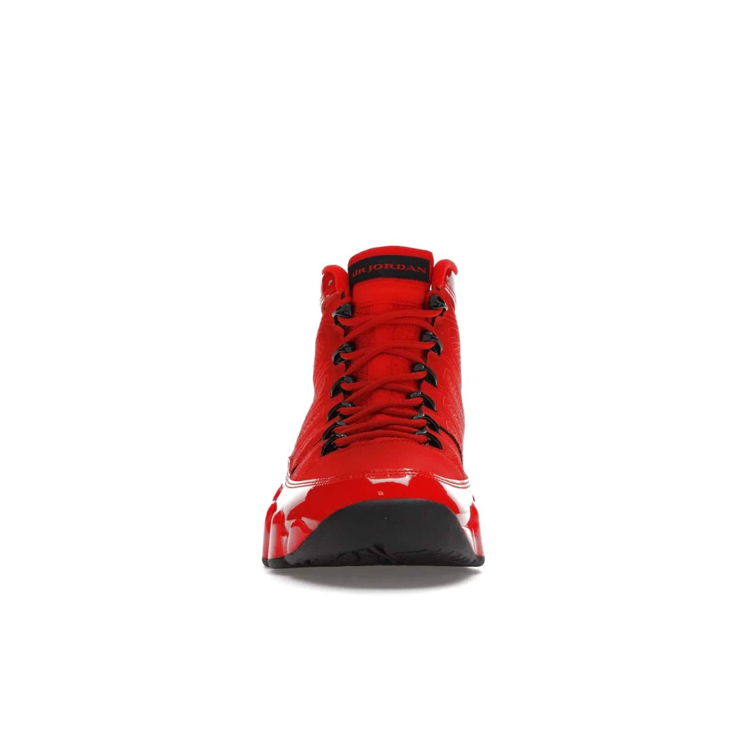 Jordan 9 Retro Chile Red - Image 10 - Only at www.BallersClubKickz.com - Score fashion points with the Air Jordan 9 Retro Chile Red. Durabuck, patent leather and quilted paneling join a muted black sole for a classic look. Get it today!