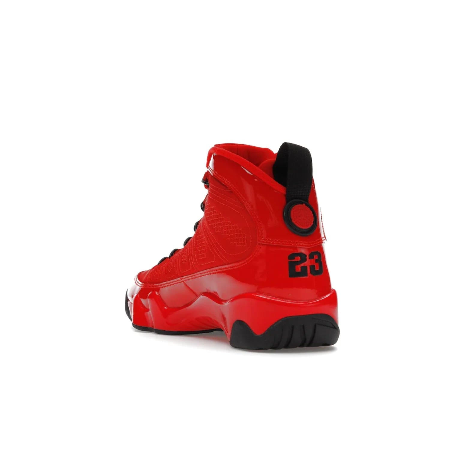 Jordan 9 Retro Chile Red - Image 25 - Only at www.BallersClubKickz.com - Score fashion points with the Air Jordan 9 Retro Chile Red. Durabuck, patent leather and quilted paneling join a muted black sole for a classic look. Get it today!