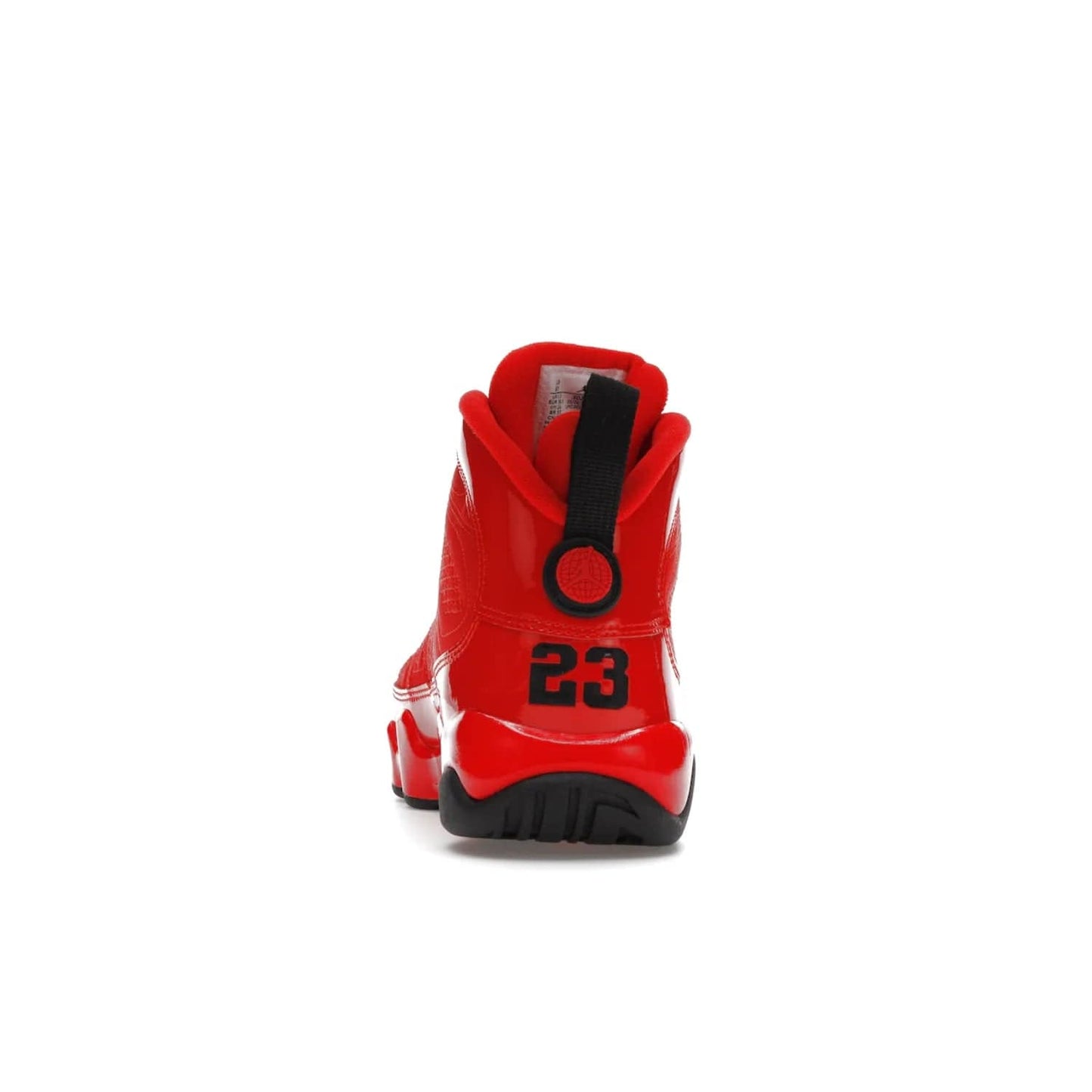 Jordan 9 Retro Chile Red (GS) - Image 27 - Only at www.BallersClubKickz.com - Introducing the Air Jordan 9 Retro Chile Red (GS), a vintage 1993 silhouette with fiery colorway. Features quilted side paneling, glossy patent leather, pull tabs, black contrast accents, and foam midsole. Launching May 2022 for $140.