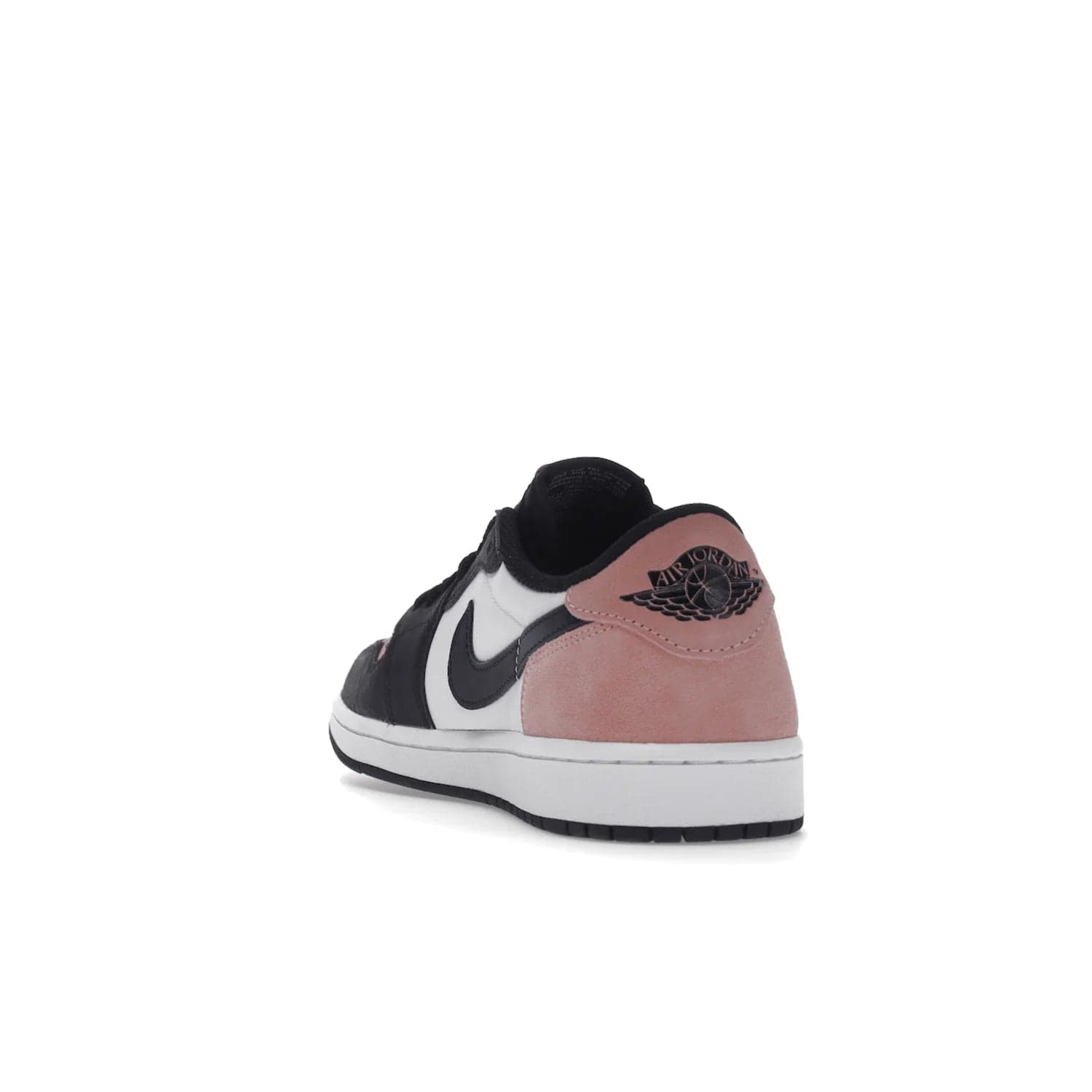 Jordan 1 Low OG Bleached Coral - Image 26 - Only at www.BallersClubKickz.com - Introducing the Air Jordan 1 Low OG Bleached Coral. Constructed with white leather, black cracked leather & Bleached Coral suede. Signature Jordan Wings logo, white Air sole. Get the pack in July 2022 and stand out.