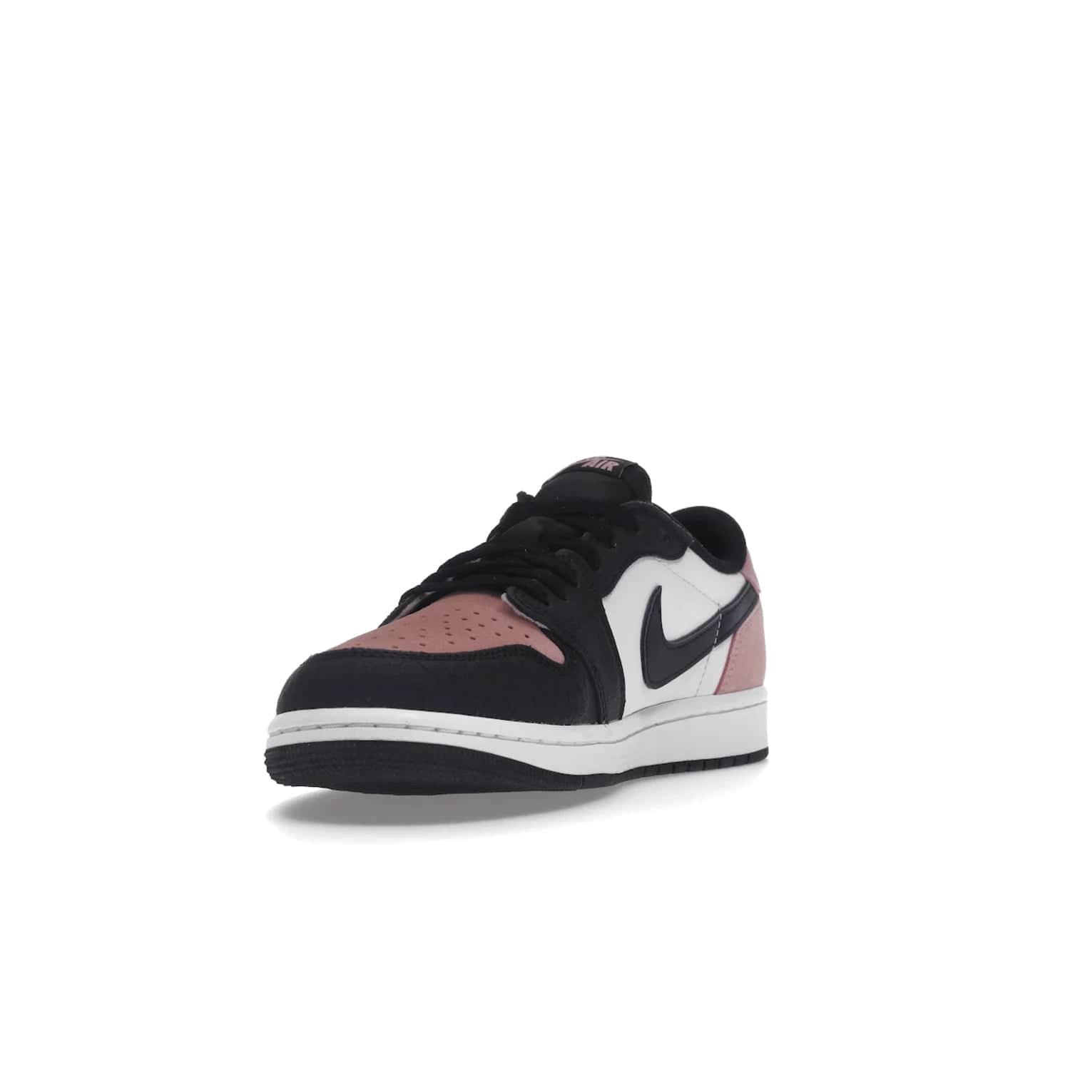 Jordan 1 Low OG Bleached Coral - Image 13 - Only at www.BallersClubKickz.com - Introducing the Air Jordan 1 Low OG Bleached Coral. Constructed with white leather, black cracked leather & Bleached Coral suede. Signature Jordan Wings logo, white Air sole. Get the pack in July 2022 and stand out.