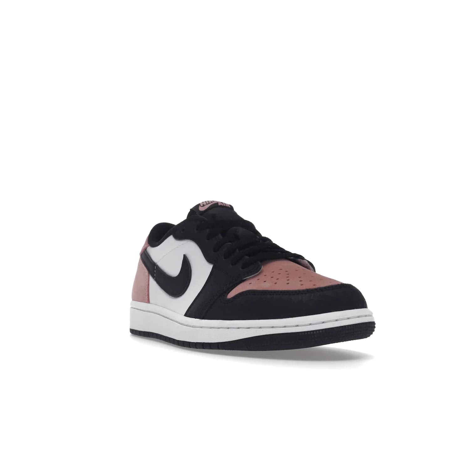 Jordan 1 Low OG Bleached Coral - Image 7 - Only at www.BallersClubKickz.com - Introducing the Air Jordan 1 Low OG Bleached Coral. Constructed with white leather, black cracked leather & Bleached Coral suede. Signature Jordan Wings logo, white Air sole. Get the pack in July 2022 and stand out.