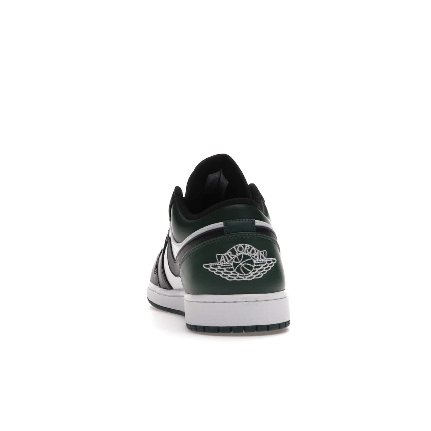 Jordan 1 Low Green Toe - Image 27 - Only at www.BallersClubKickz.com - The Jordan 1 Low Green Toe features white, black and Noble Green leather with black Swoosh. Get the classic Bred Toe-inspired color blocking with green perforated toe box. White and green Air sole completes the design. Released in October 2021 at only $100. Grab your pair now!