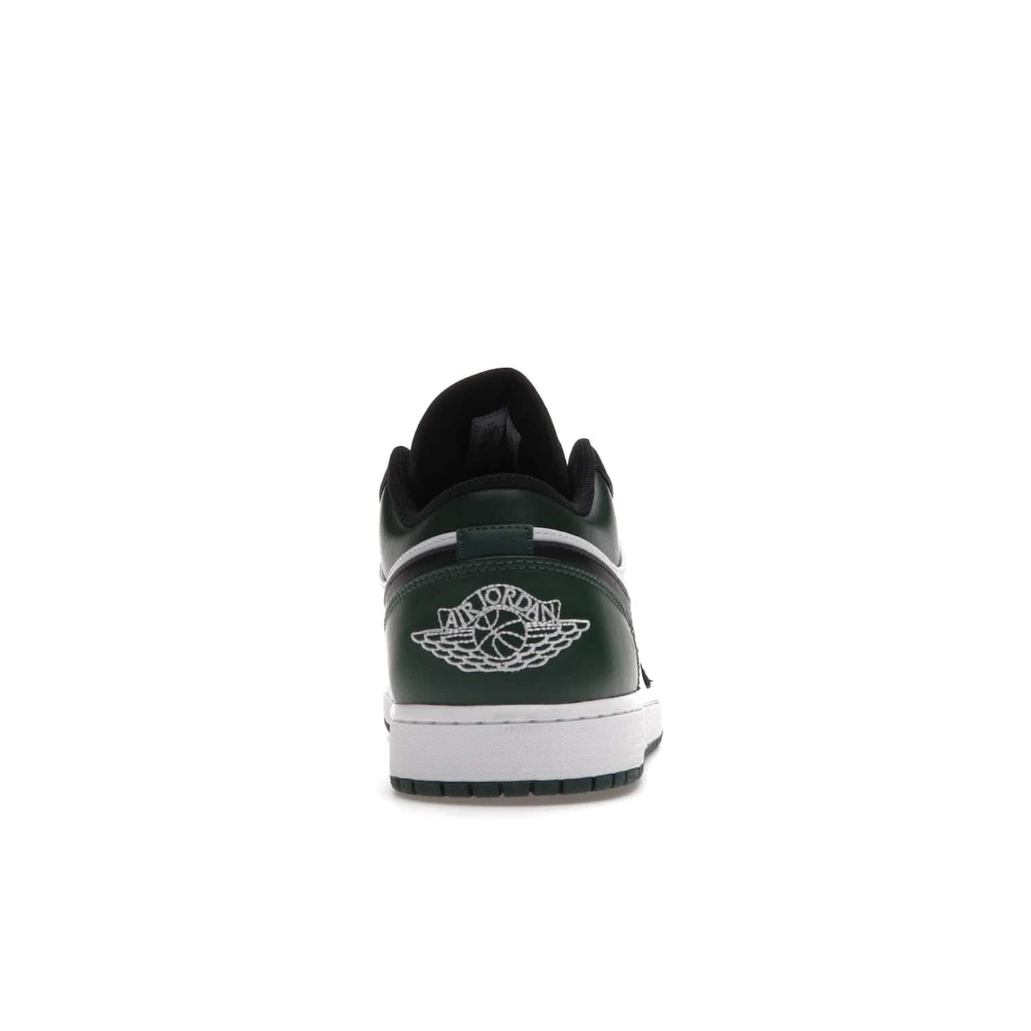 Jordan 1 Low Green Toe - Image 28 - Only at www.BallersClubKickz.com - The Jordan 1 Low Green Toe features white, black and Noble Green leather with black Swoosh. Get the classic Bred Toe-inspired color blocking with green perforated toe box. White and green Air sole completes the design. Released in October 2021 at only $100. Grab your pair now!