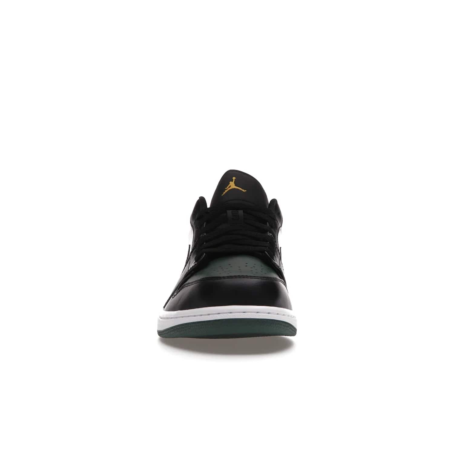 Jordan 1 Low Green Toe - Image 10 - Only at www.BallersClubKickz.com - The Jordan 1 Low Green Toe features white, black and Noble Green leather with black Swoosh. Get the classic Bred Toe-inspired color blocking with green perforated toe box. White and green Air sole completes the design. Released in October 2021 at only $100. Grab your pair now!