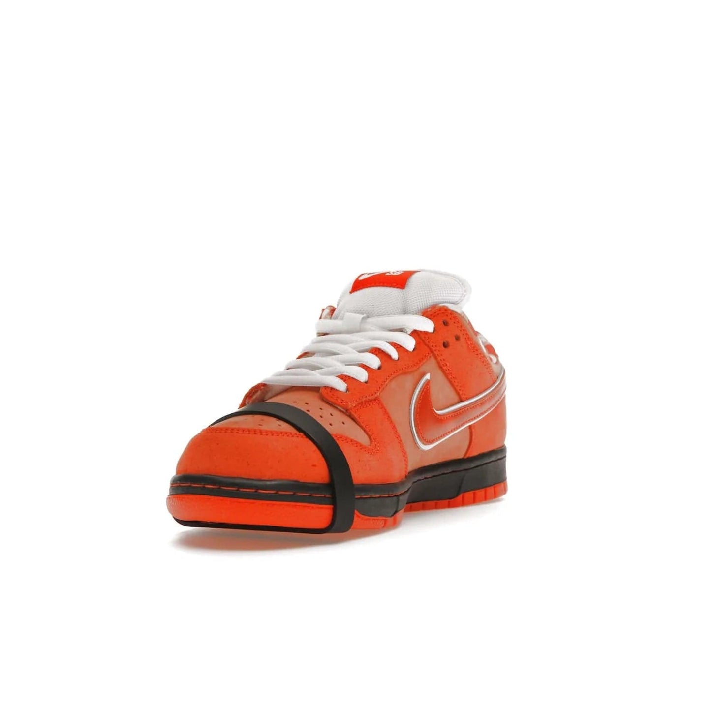 Nike SB Dunk Low Concepts Orange Lobster - Image 13 - Only at www.BallersClubKickz.com - Make a statement with the Nike SB Dunk Low Concepts Orange Lobster. Variety of orange hues, nubuck upper, bib-inspired lining & rubber outsole create bold look & comfortable blend of style. Available December 20th, 2022.