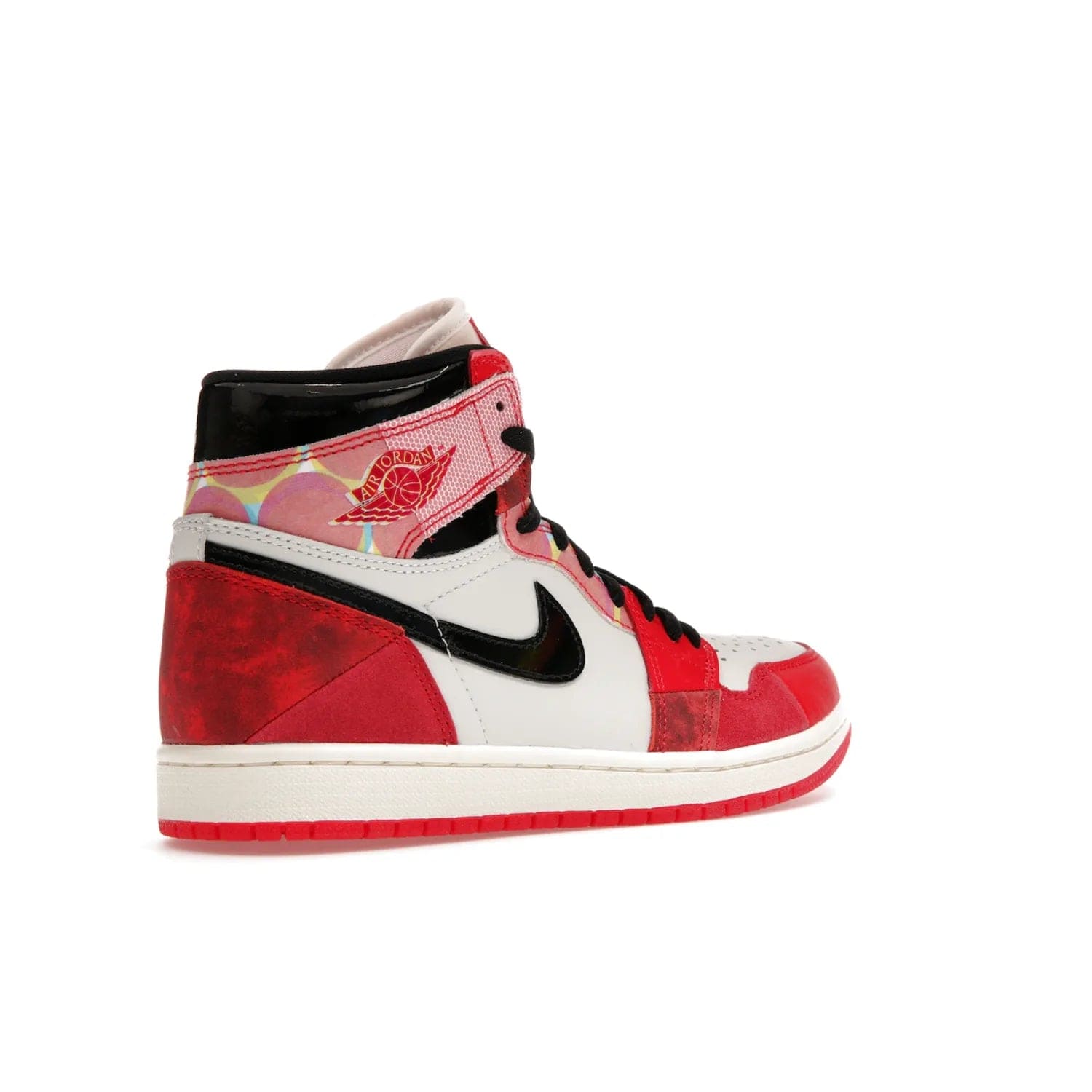 Jordan 1 High OG Spider-Man Across the Spider-Verse - Image 33 - Only at www.BallersClubKickz.com - Shop the limited edition Nike and Jordan Brand Air Jordan 1 High OG Spider-Man Across the Spider-Verse. Featuring an eye-catching pattern and premium materials, this unique streetwear piece releases May 20, 2023.