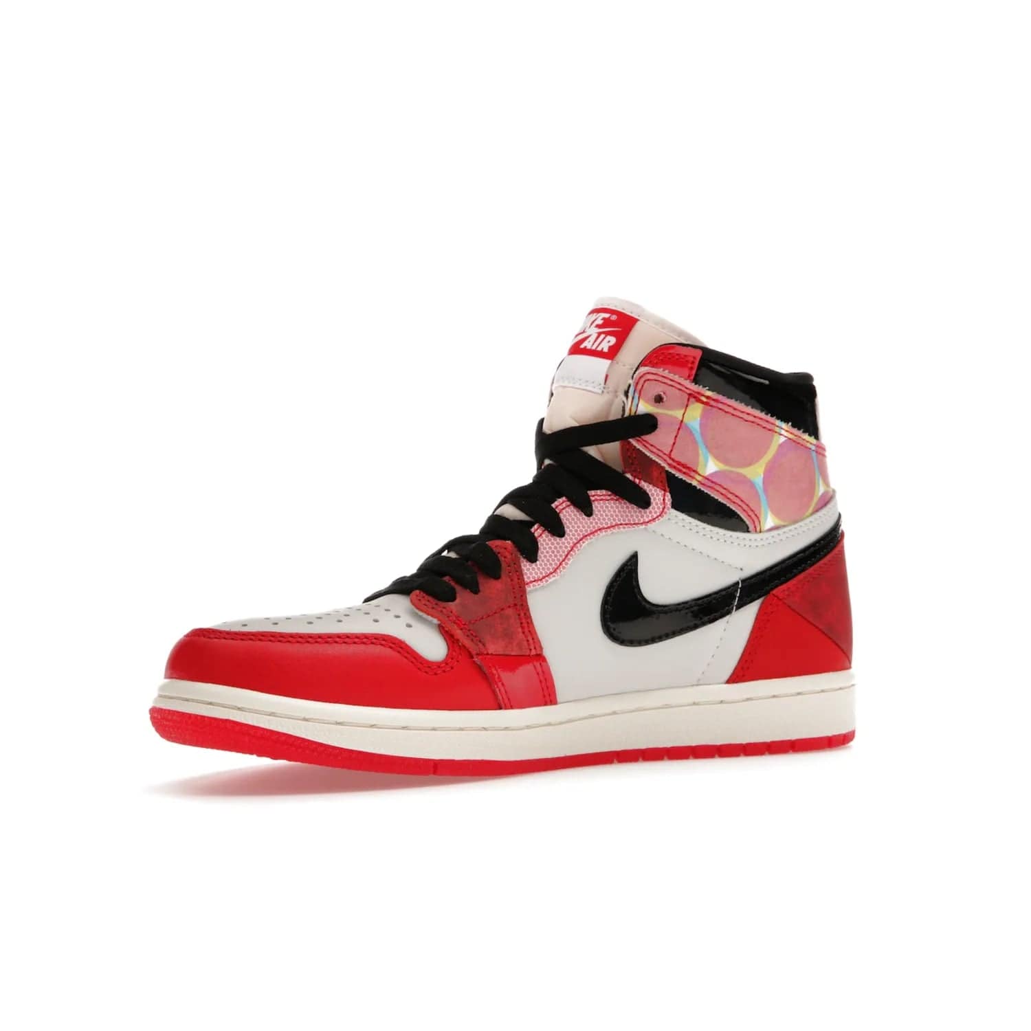 Jordan 1 High OG Spider-Man Across the Spider-Verse - Image 16 - Only at www.BallersClubKickz.com - Shop the limited edition Nike and Jordan Brand Air Jordan 1 High OG Spider-Man Across the Spider-Verse. Featuring an eye-catching pattern and premium materials, this unique streetwear piece releases May 20, 2023.