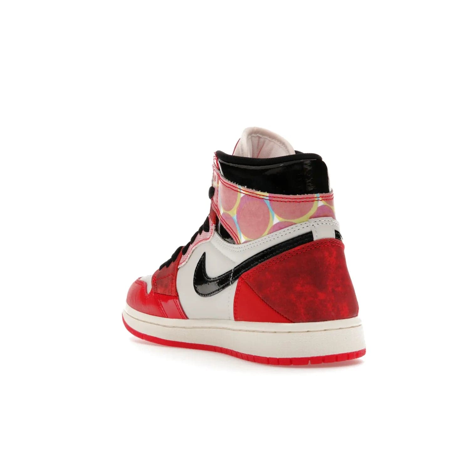 Jordan 1 High OG Spider-Man Across the Spider-Verse - Image 25 - Only at www.BallersClubKickz.com - Shop the limited edition Nike and Jordan Brand Air Jordan 1 High OG Spider-Man Across the Spider-Verse. Featuring an eye-catching pattern and premium materials, this unique streetwear piece releases May 20, 2023.