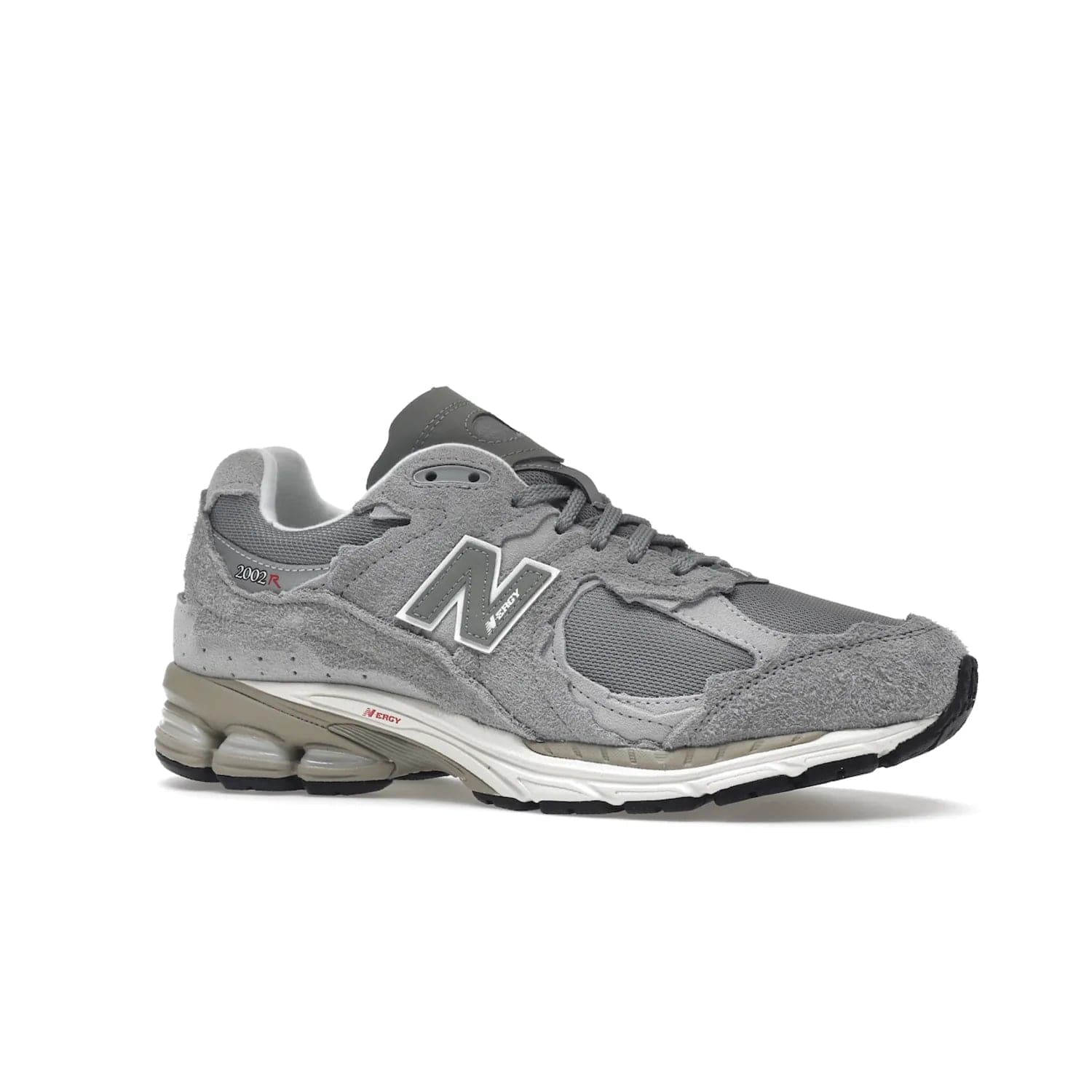 New Balance 2002R Protection Pack Grey - Image 3 - Only at www.BallersClubKickz.com - The New Balance 2002R Protection Pack Grey provides superior protection and all-day comfort. It features a blend of synthetic and mesh materials, foam midsole, rubber outsole, and a toe cap and heel counter. Show off the classic "N" logo and "2002R" lettering. Get a pair on February 14, 2023 for protection and style.