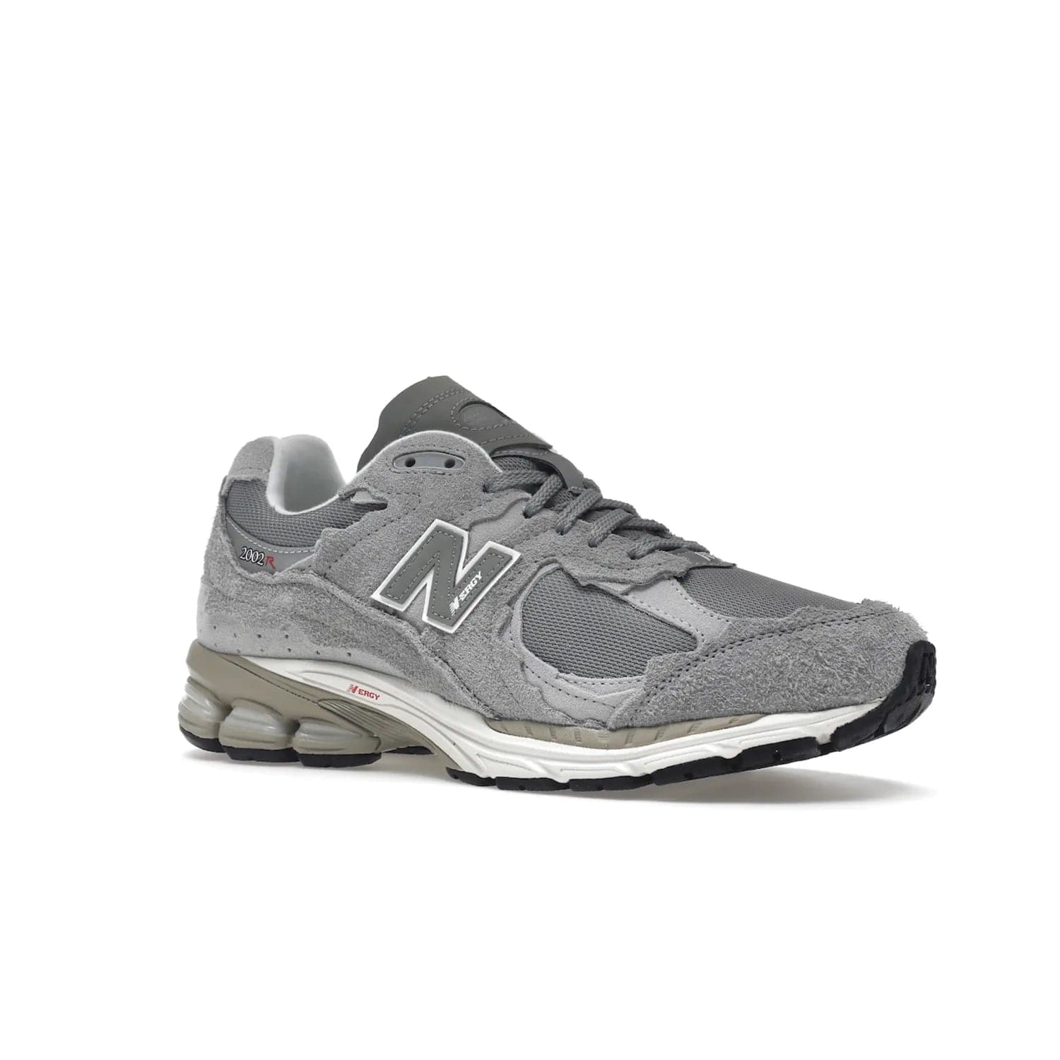 New Balance 2002R Protection Pack Grey - Image 4 - Only at www.BallersClubKickz.com - The New Balance 2002R Protection Pack Grey provides superior protection and all-day comfort. It features a blend of synthetic and mesh materials, foam midsole, rubber outsole, and a toe cap and heel counter. Show off the classic "N" logo and "2002R" lettering. Get a pair on February 14, 2023 for protection and style.