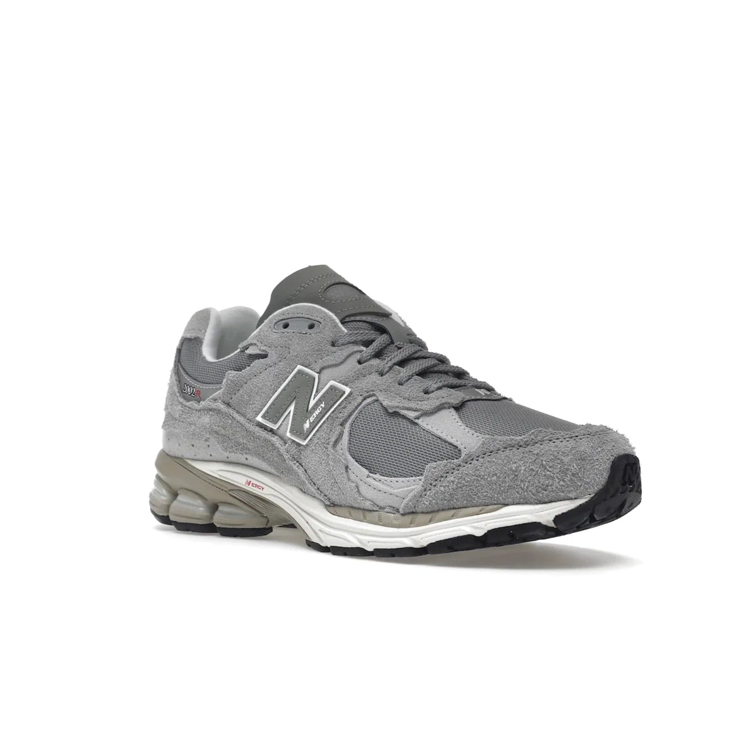 New Balance 2002R Protection Pack Grey - Image 5 - Only at www.BallersClubKickz.com - The New Balance 2002R Protection Pack Grey provides superior protection and all-day comfort. It features a blend of synthetic and mesh materials, foam midsole, rubber outsole, and a toe cap and heel counter. Show off the classic "N" logo and "2002R" lettering. Get a pair on February 14, 2023 for protection and style.