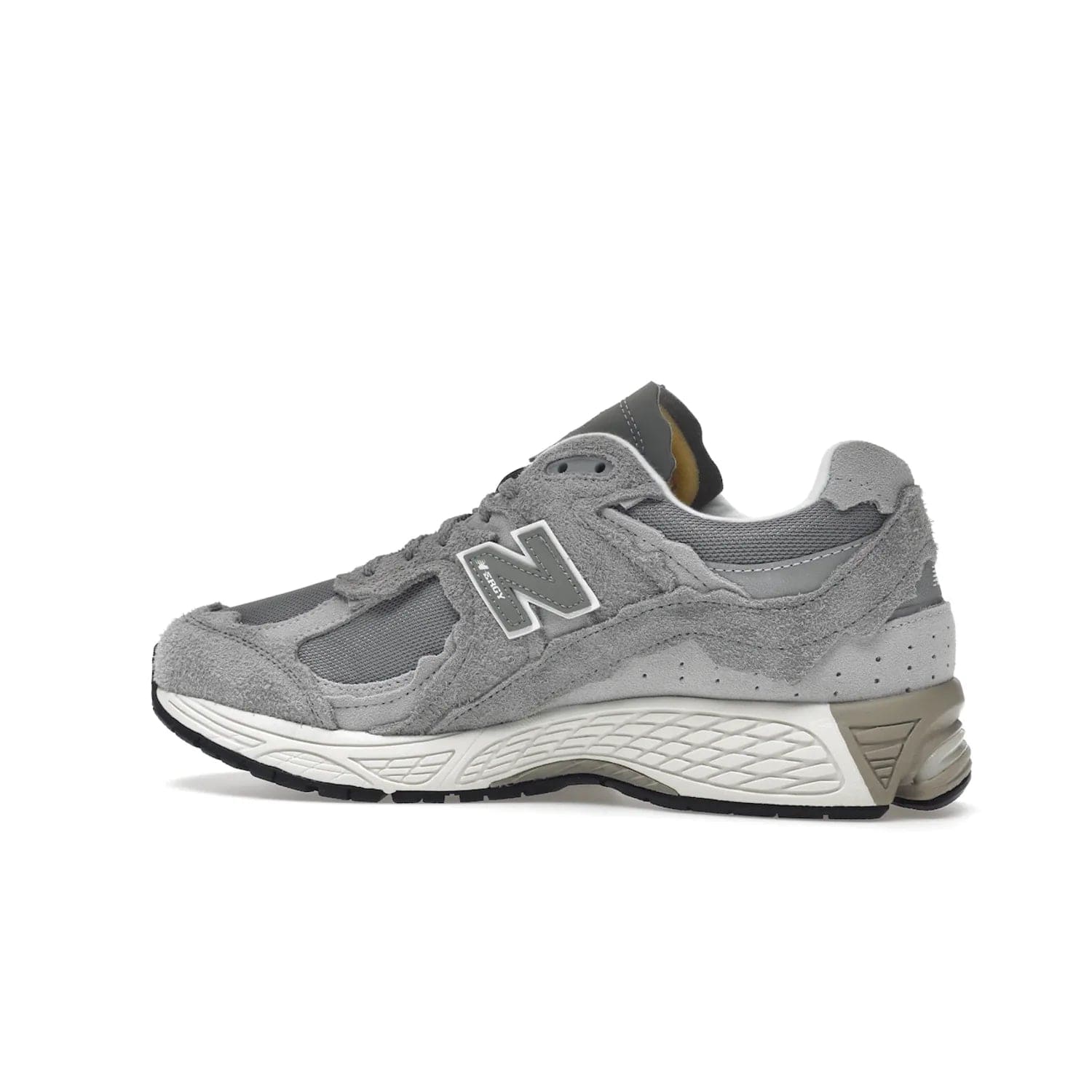 New Balance 2002R Protection Pack Grey - Image 21 - Only at www.BallersClubKickz.com - The New Balance 2002R Protection Pack Grey provides superior protection and all-day comfort. It features a blend of synthetic and mesh materials, foam midsole, rubber outsole, and a toe cap and heel counter. Show off the classic "N" logo and "2002R" lettering. Get a pair on February 14, 2023 for protection and style.