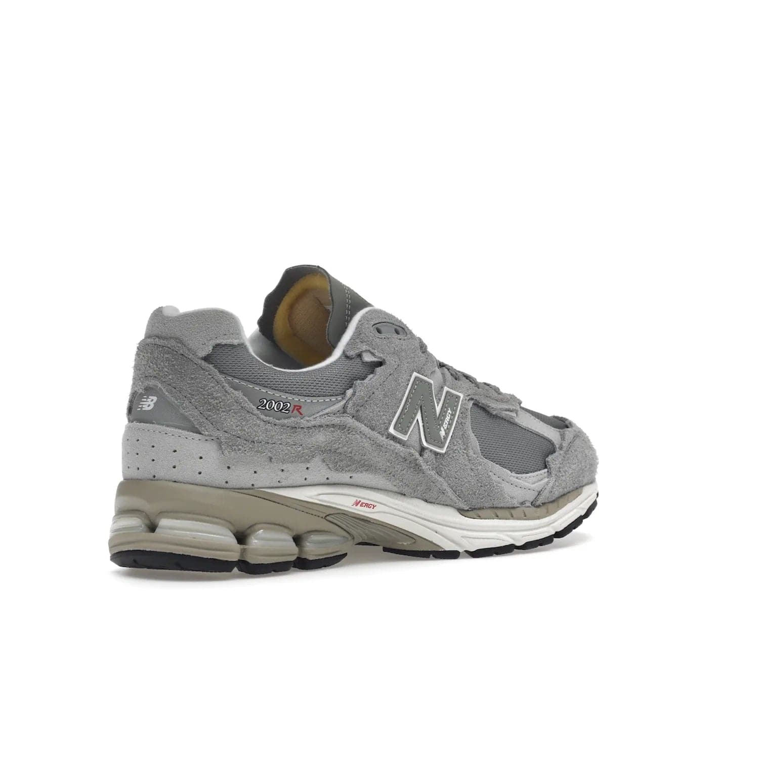 New Balance 2002R Protection Pack Grey - Image 33 - Only at www.BallersClubKickz.com - The New Balance 2002R Protection Pack Grey provides superior protection and all-day comfort. It features a blend of synthetic and mesh materials, foam midsole, rubber outsole, and a toe cap and heel counter. Show off the classic "N" logo and "2002R" lettering. Get a pair on February 14, 2023 for protection and style.