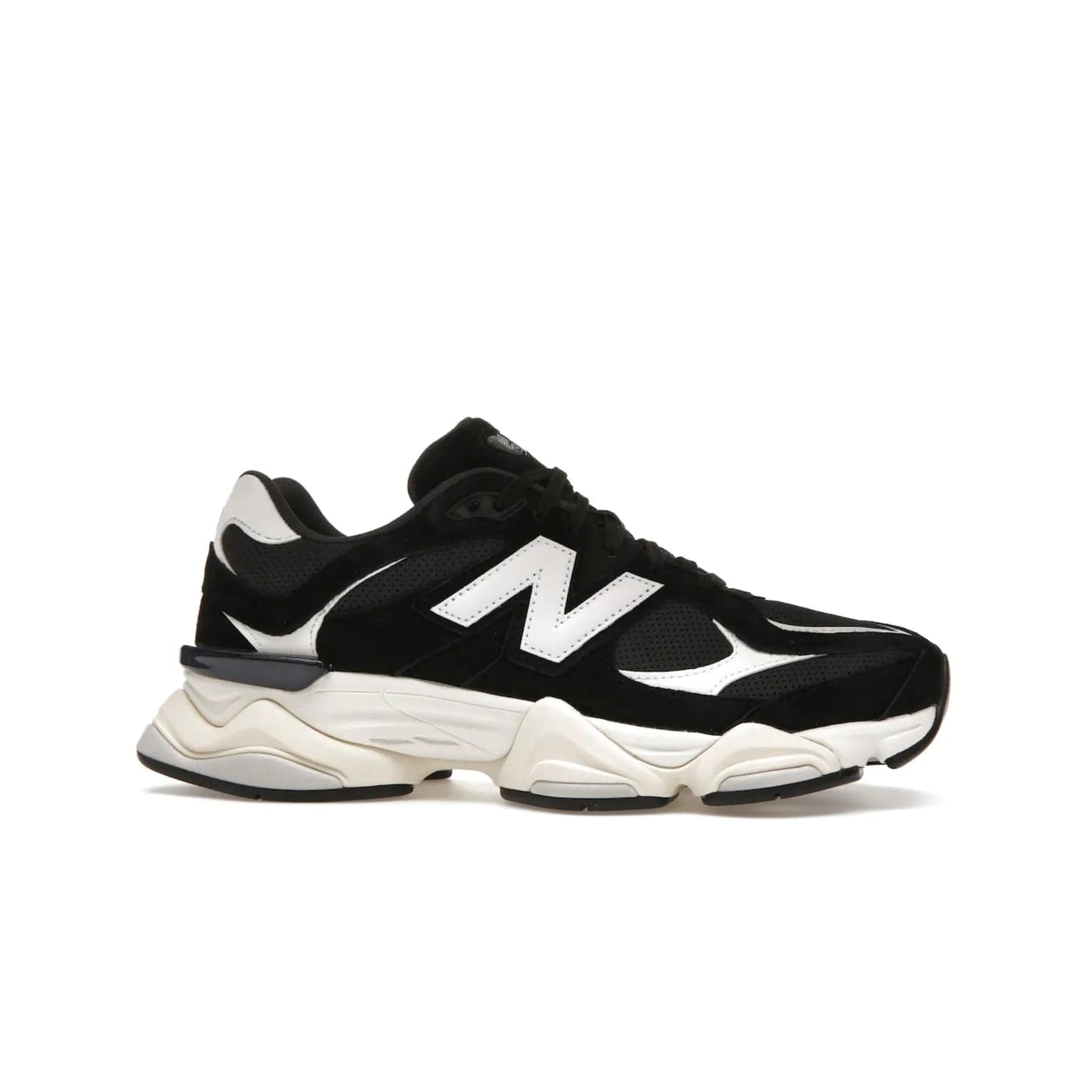 New Balance 9060 Black White - Image 2 - Only at www.BallersClubKickz.com - New Balance 9060 Black White: a sleek black upper with white and black accents, ABZORB cushioning, and improved traction and stability. Get your pair now for just $150.