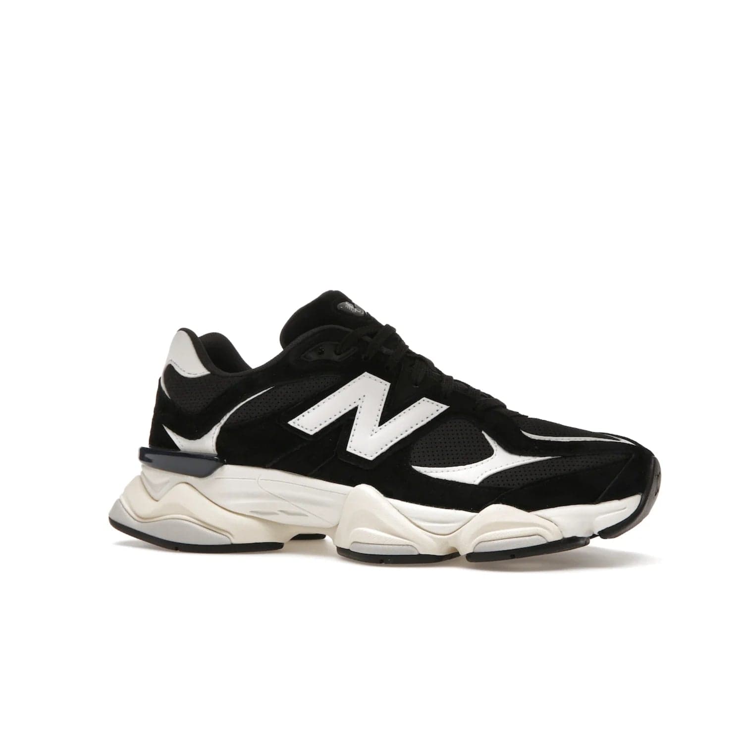 New Balance 9060 Black White - Image 3 - Only at www.BallersClubKickz.com - New Balance 9060 Black White: a sleek black upper with white and black accents, ABZORB cushioning, and improved traction and stability. Get your pair now for just $150.